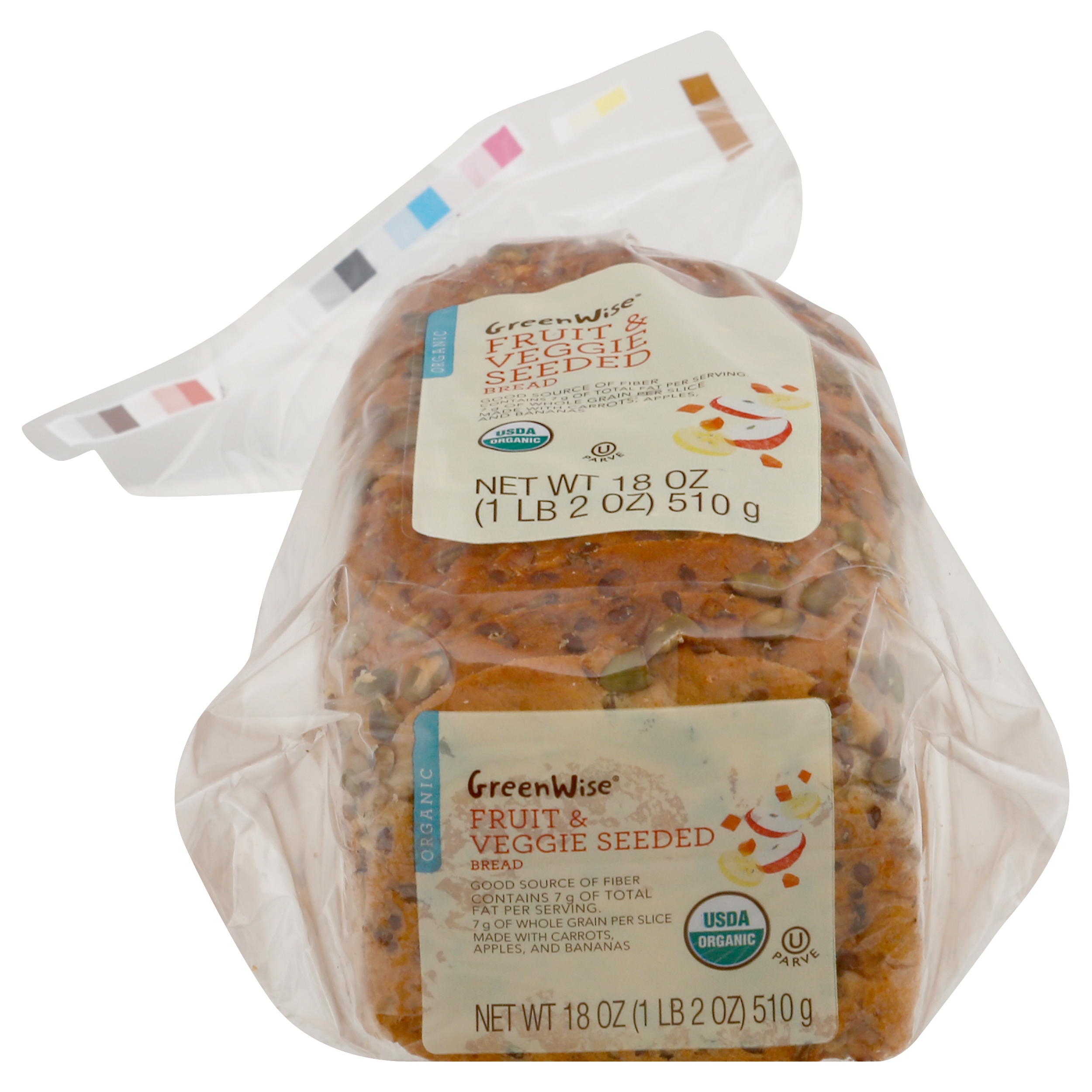 GreenWise Organic Fruit & Veggie Seeded Bread 18 oz BAG