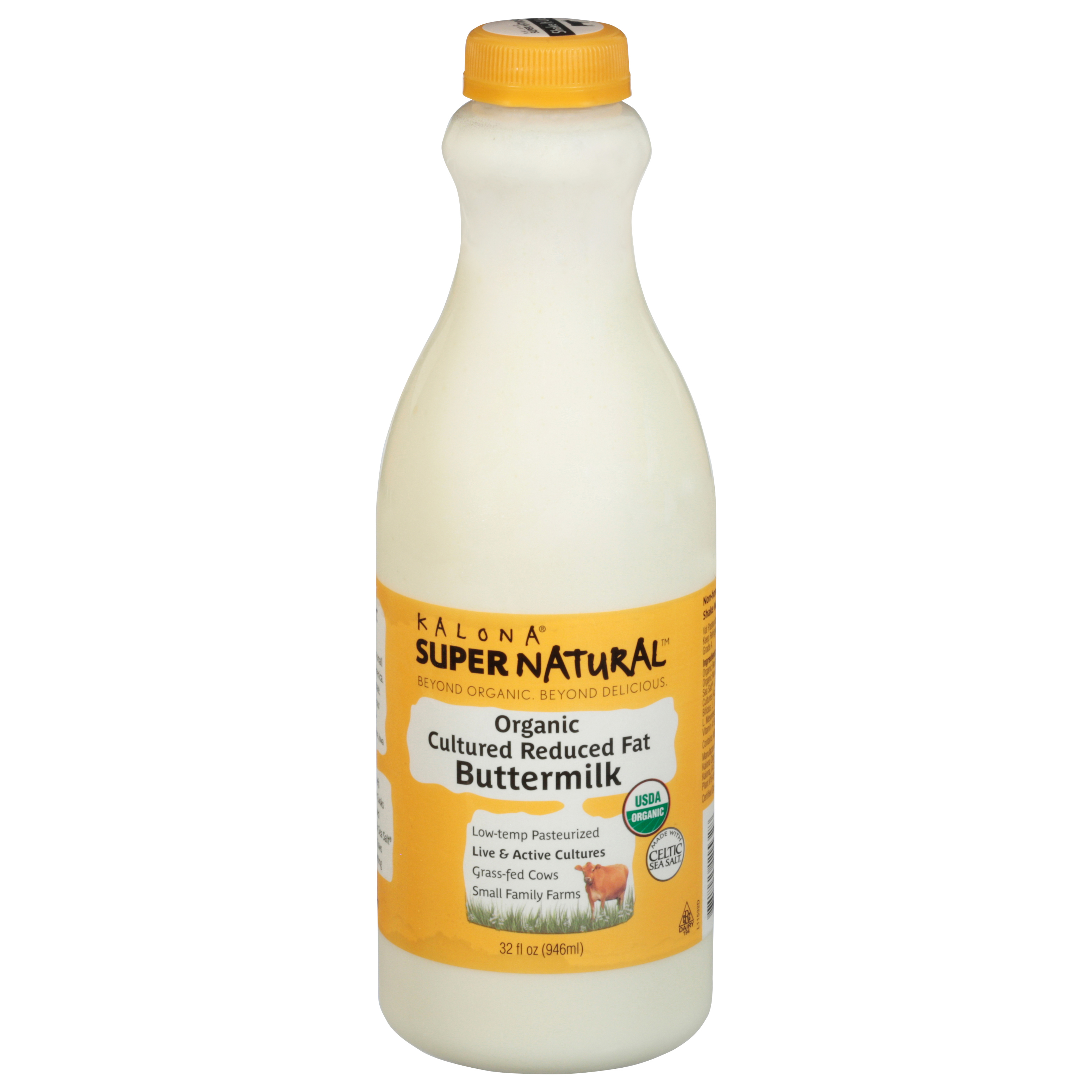 Kalona Super Natural Organic Cultured Reduced Fat Buttermilk