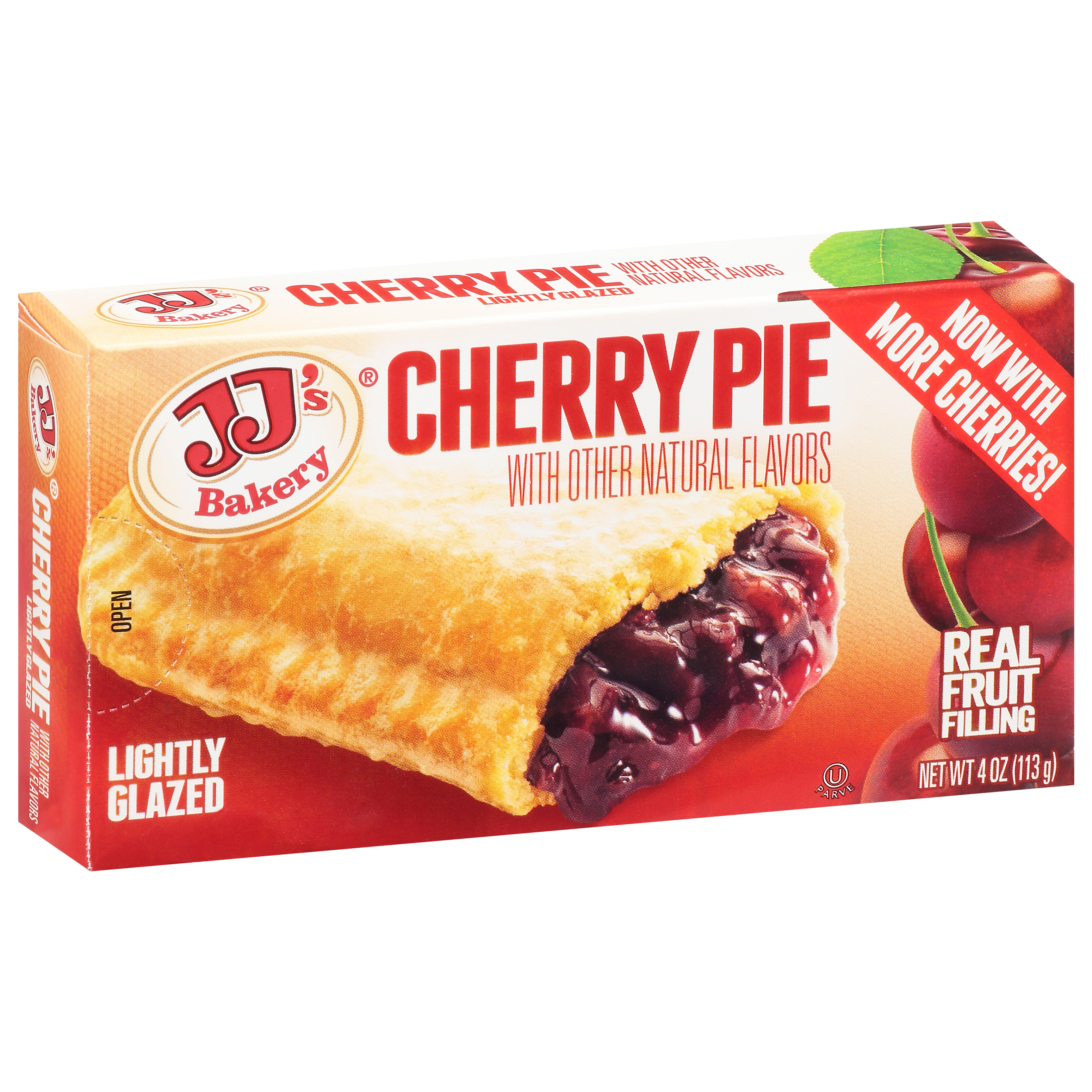 JJ's Bakery Lightly Glazed Cherry Pie 4 oz