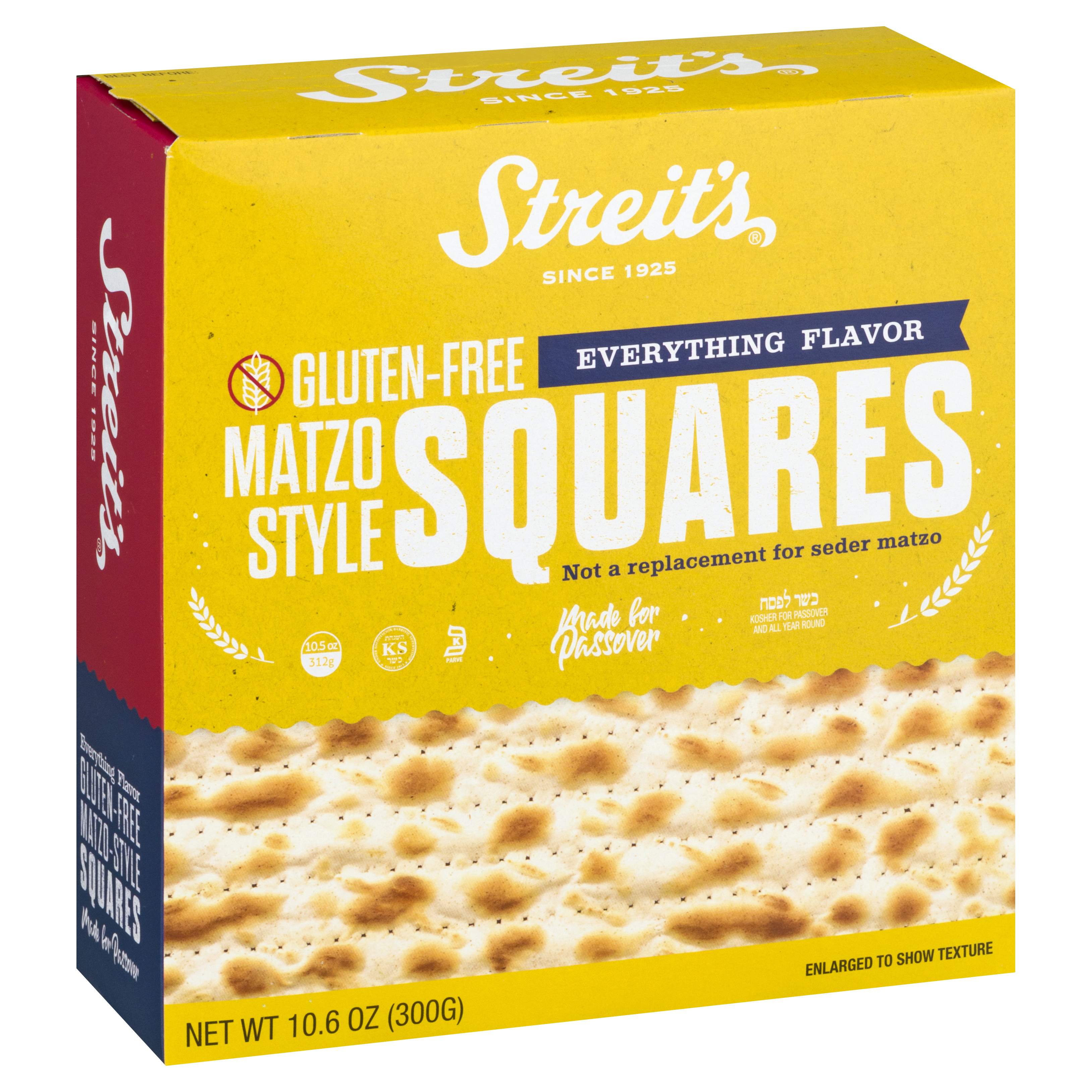 Streit's Gluten-Free Matzo-Style Everything Flavor Cracker Squares