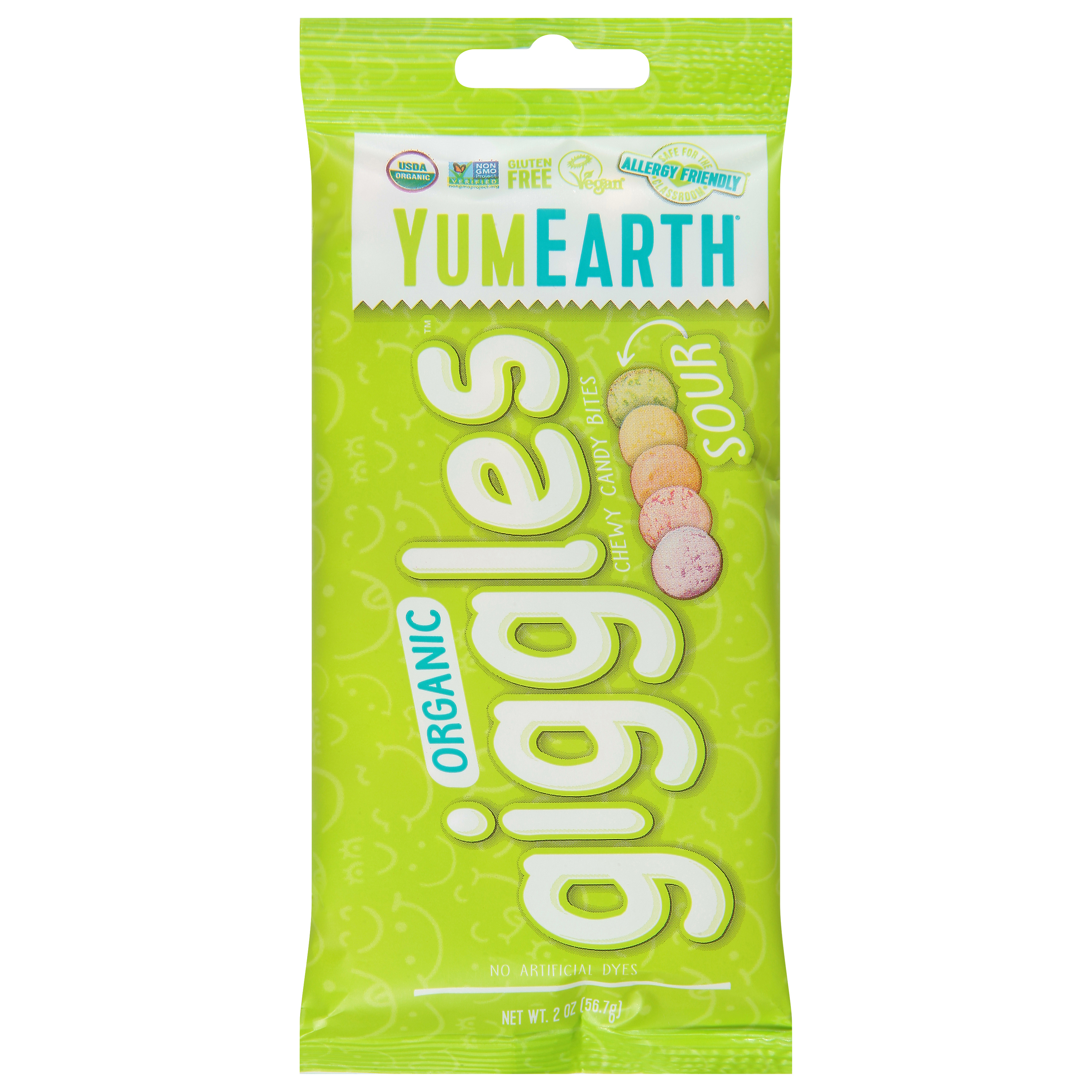 YumEarth Giggles Organic Sour Chewy Candy Bites