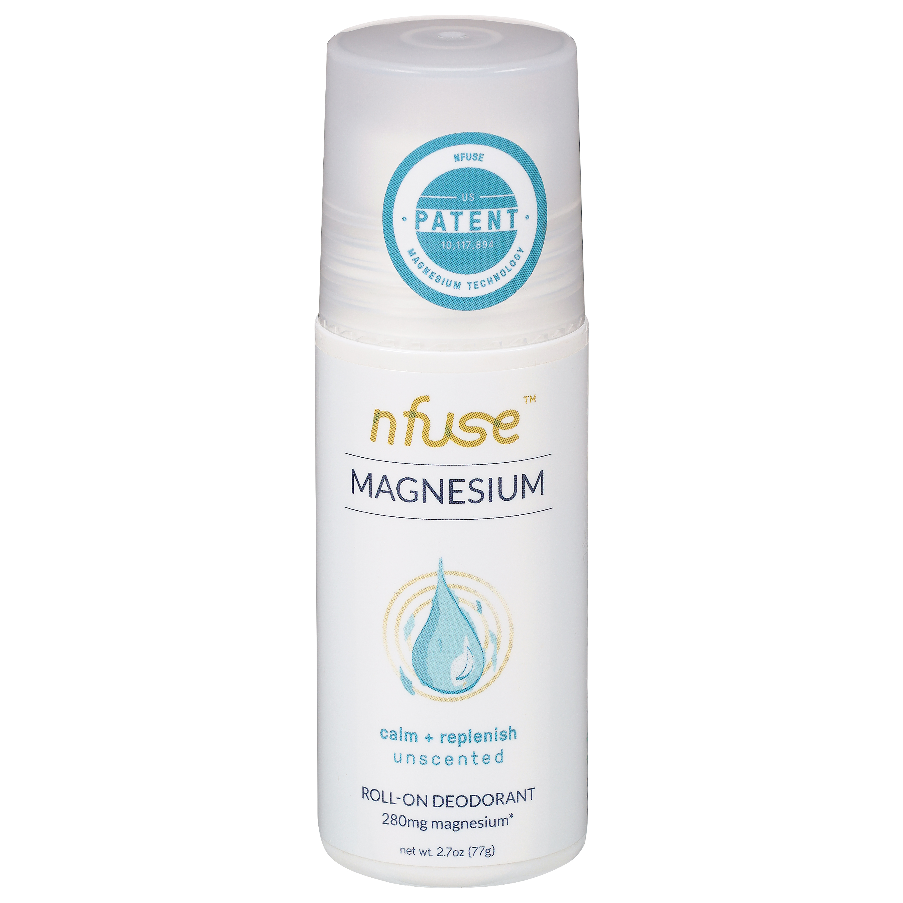 Nfuse Magnesium Unscented Roll-On Deodorant