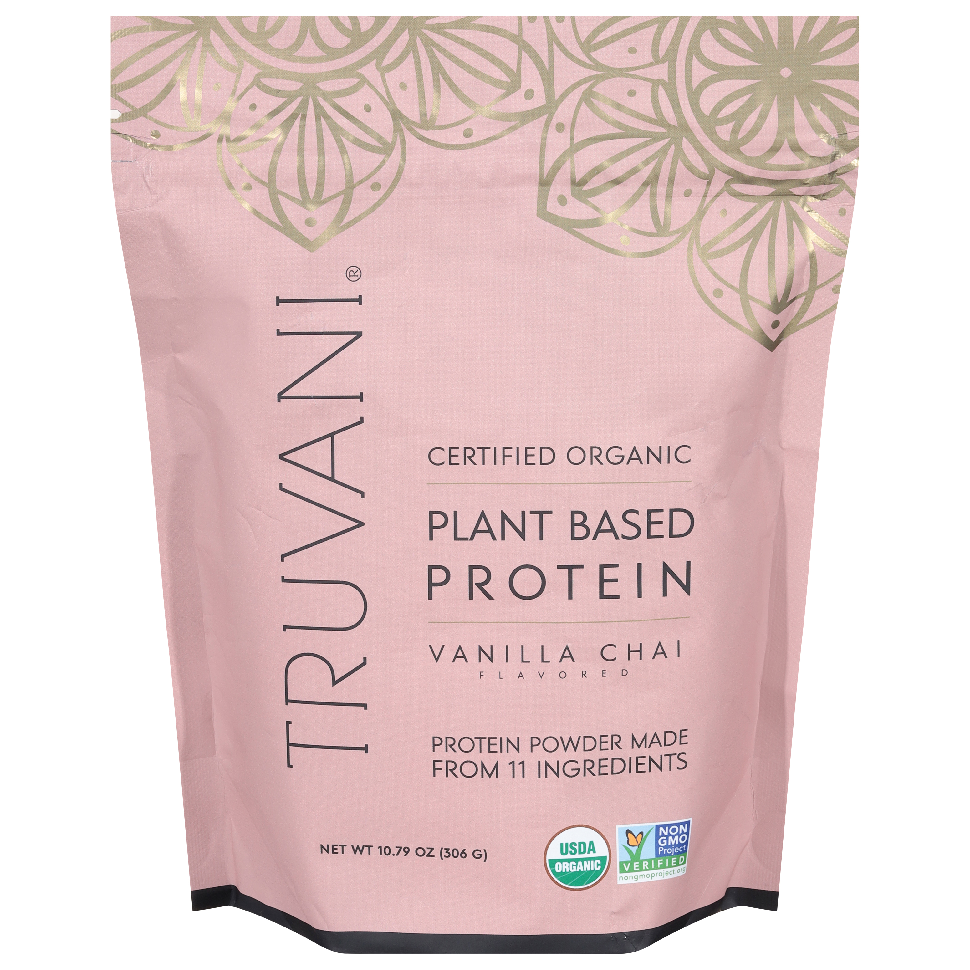 Truvani Organic Plant Based Vanilla Chai Flavored Protein Powder