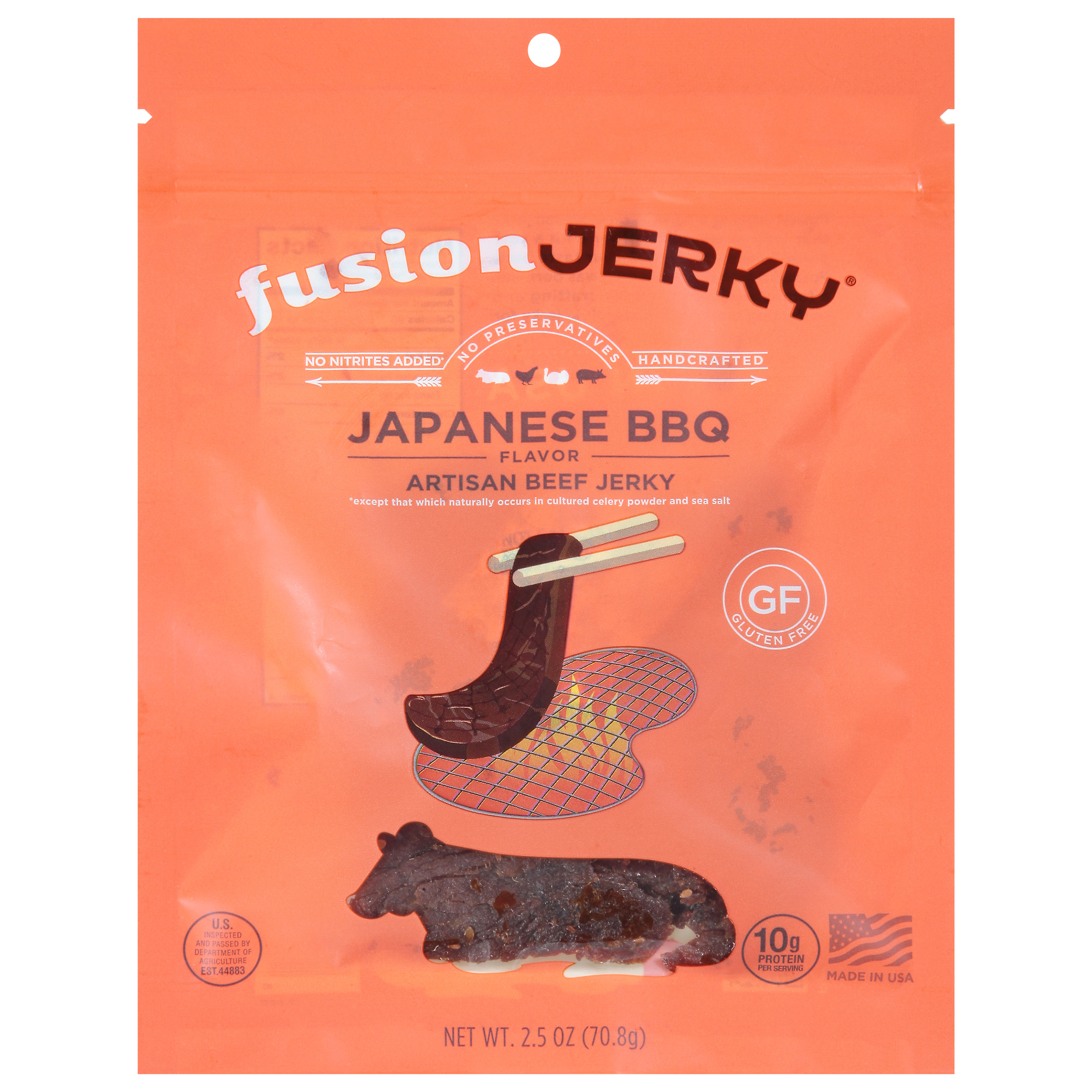 FusionJerky Artisan Japanese BBQ Flavor Beef Jerky