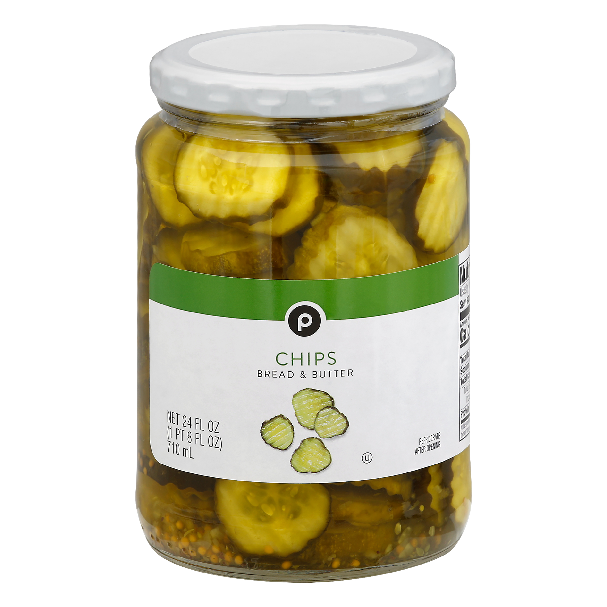 Publix Chips Bread Butter Pickles 24 0 Oz Jar