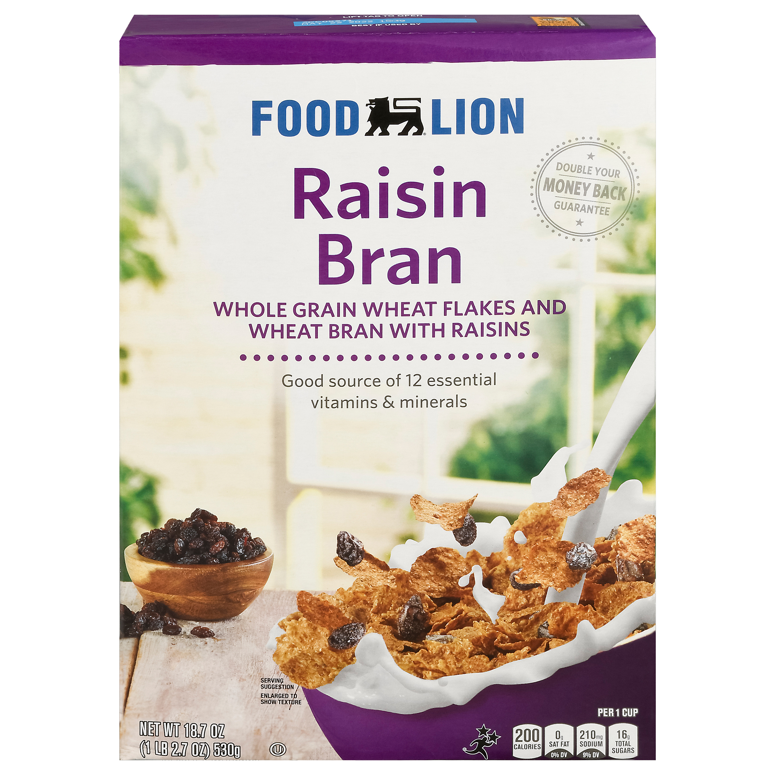 Food Lion Raisin Bran Cereal 18.7 oz