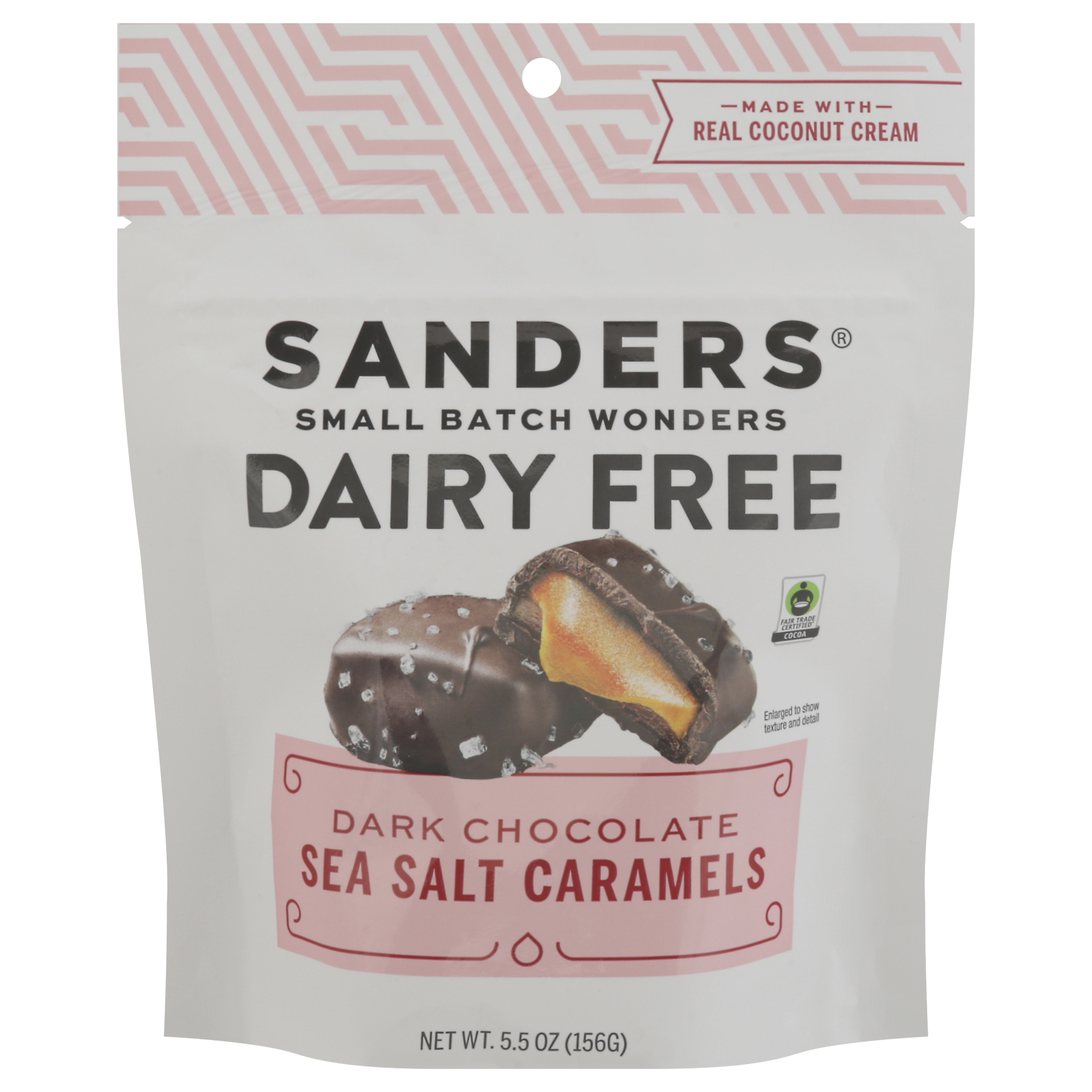 Sanders Dairy Free Sea Salt Caramels Dark Chocolate