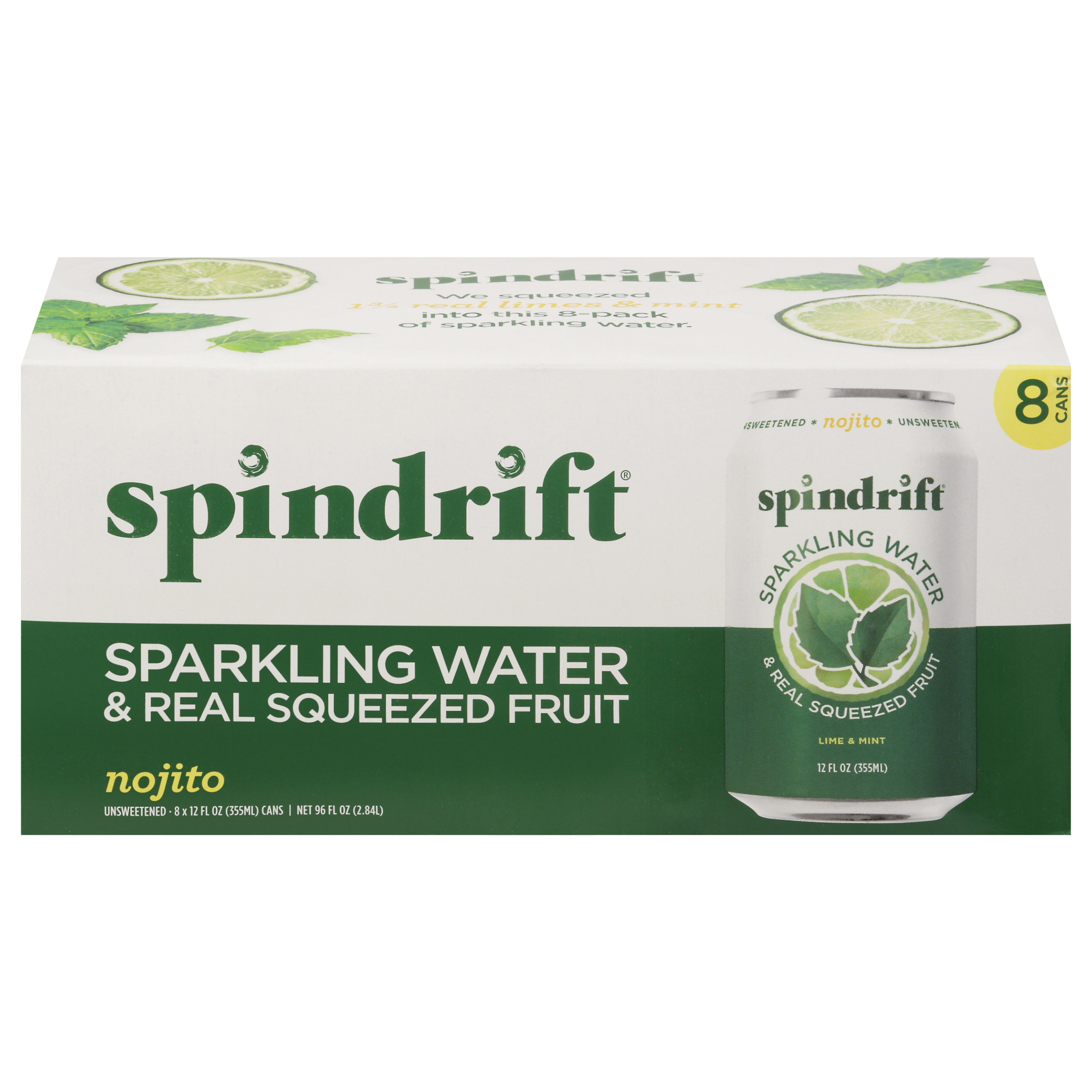 Spindrift Unsweetened Nojito Sparkling Water