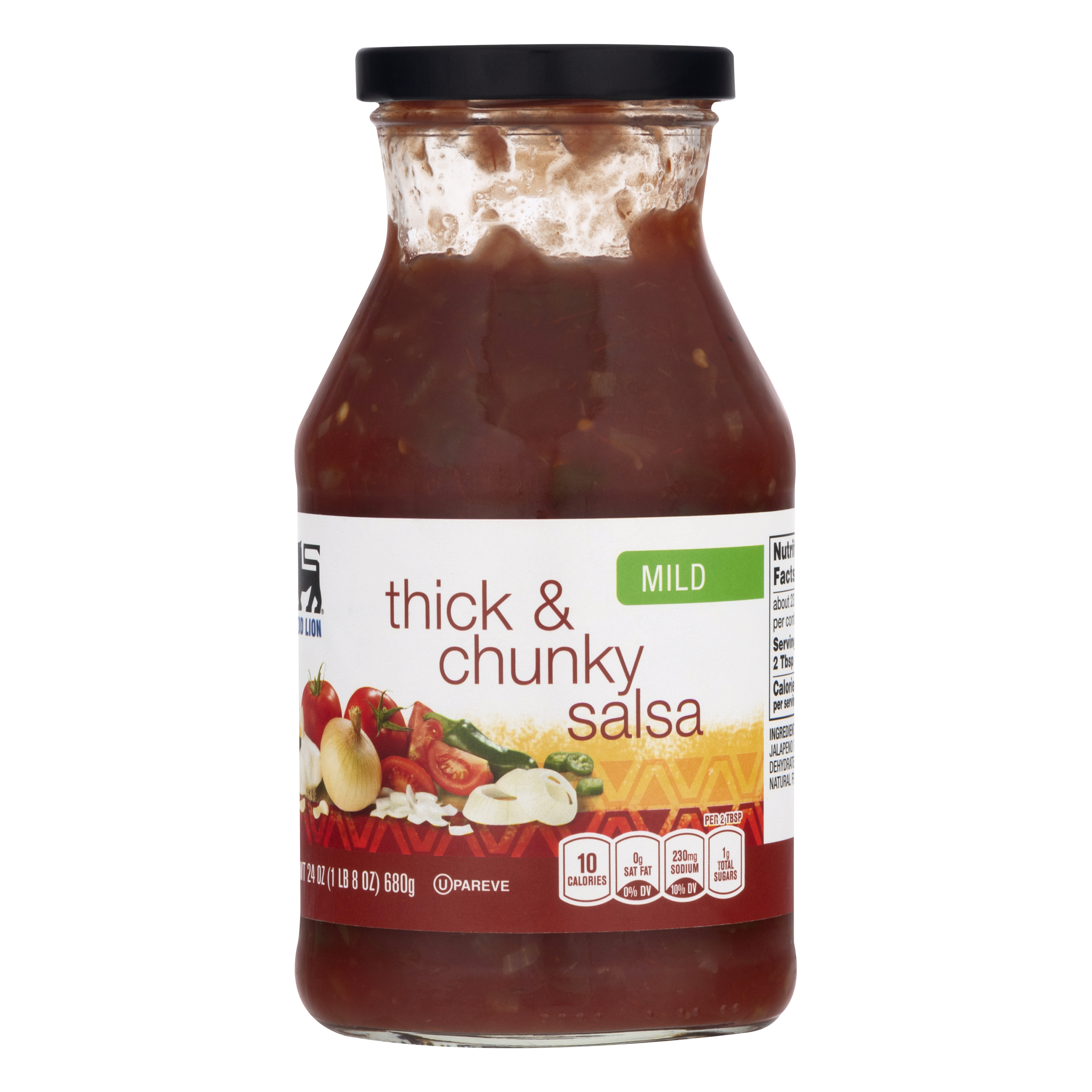 Food Lion Salsa, Thick & Chunky, Mild, Jar