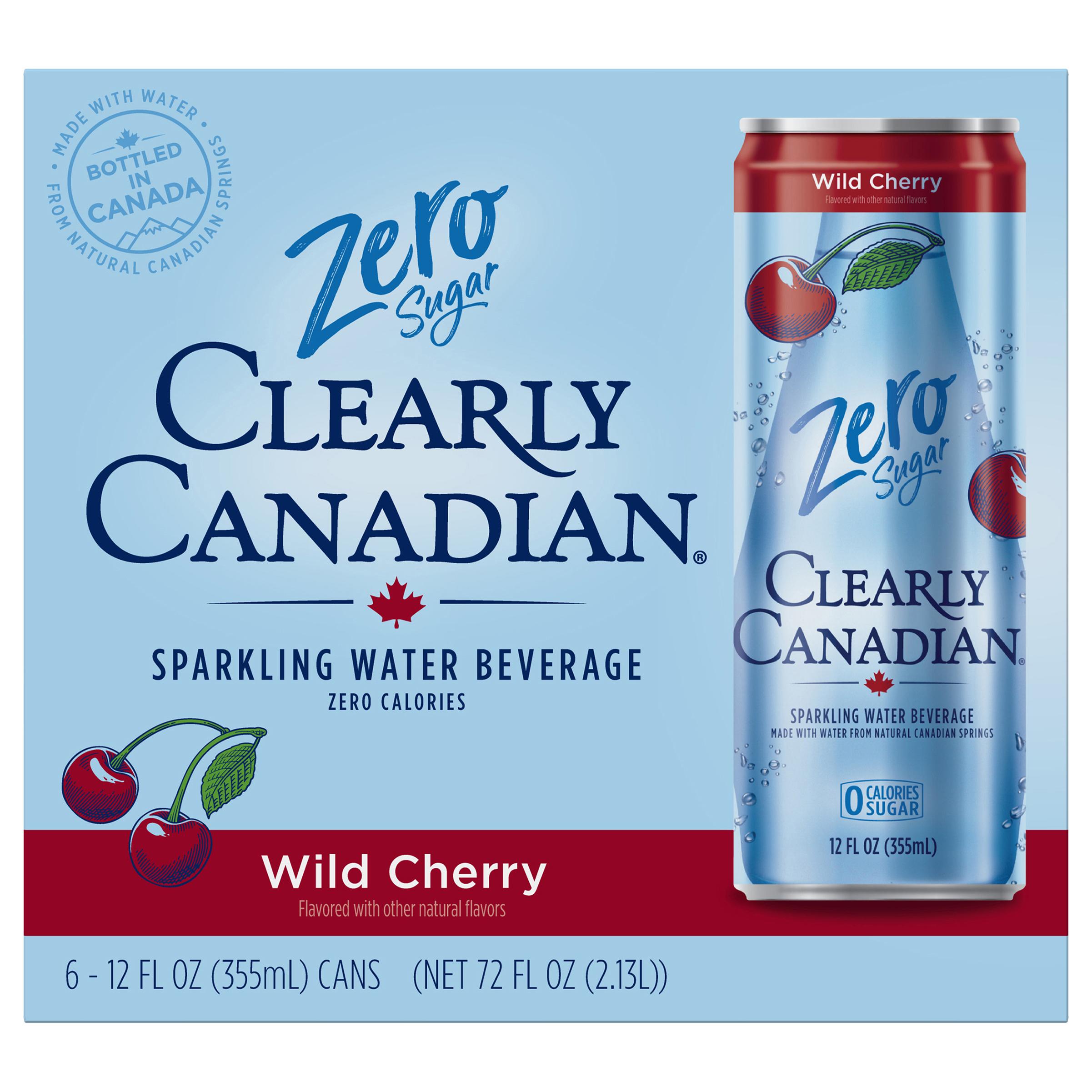 Clearly Canadian Zero Sugar Wild Cherry 355mL