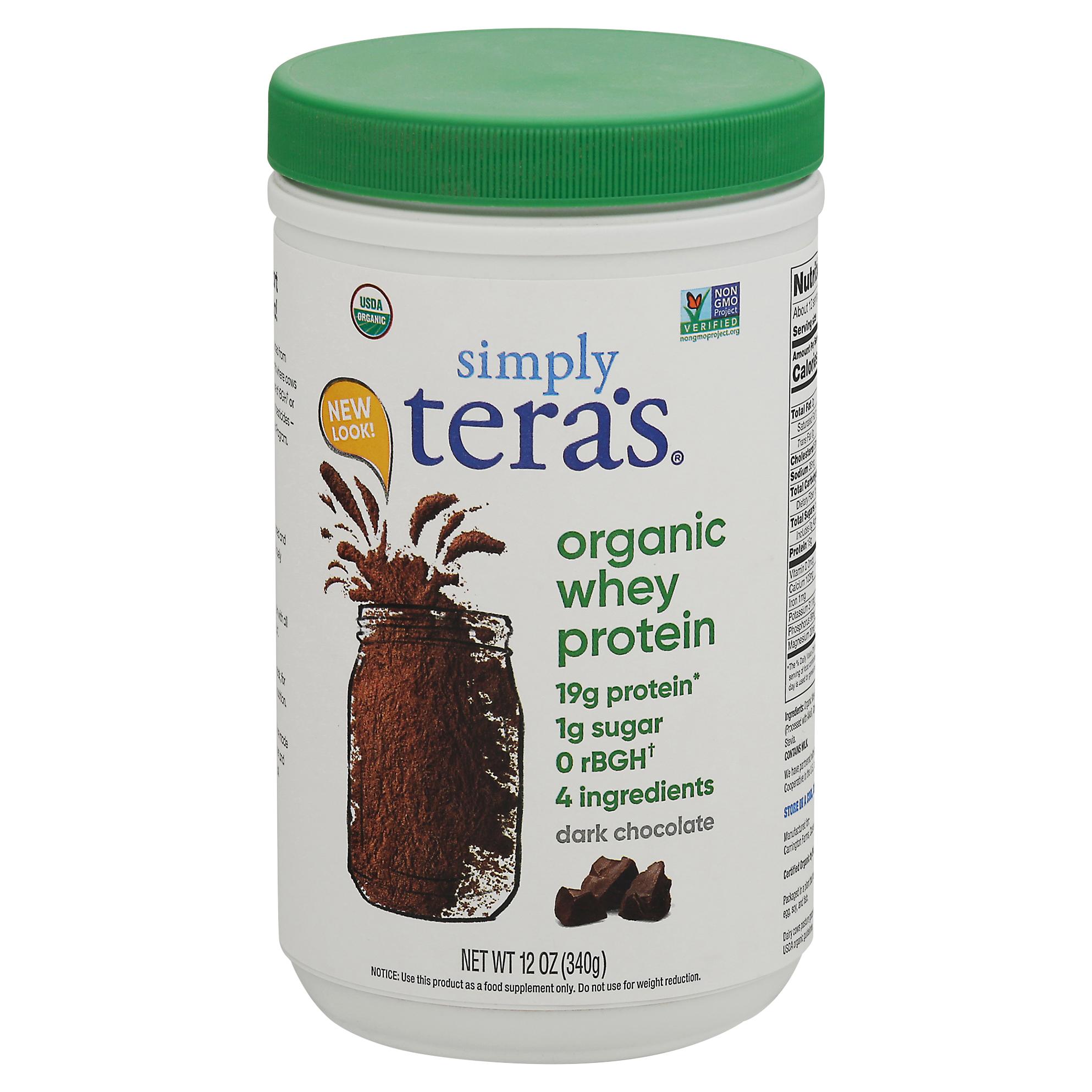 Simply Tera's Organic Dark Chocolate Whey Protein