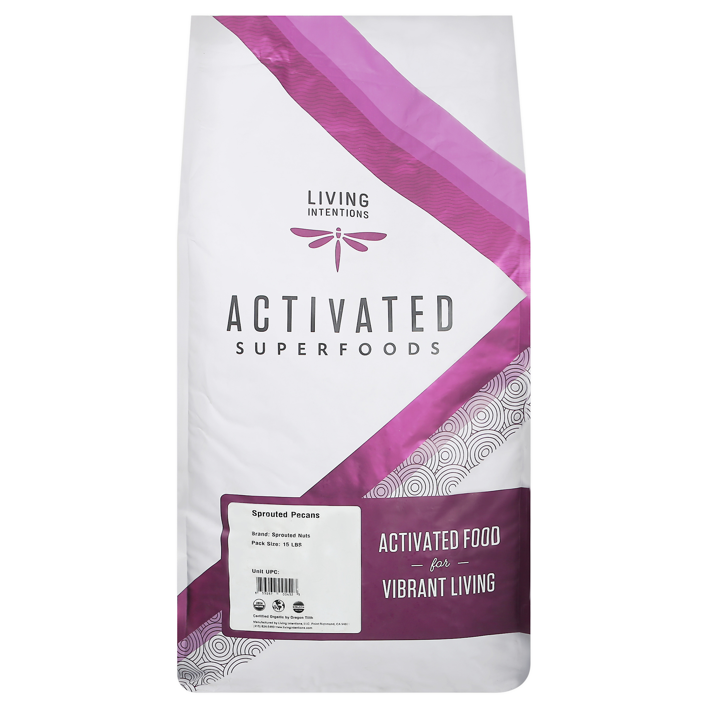 Living Intentions Activated Superfoods Sprouted Pecans