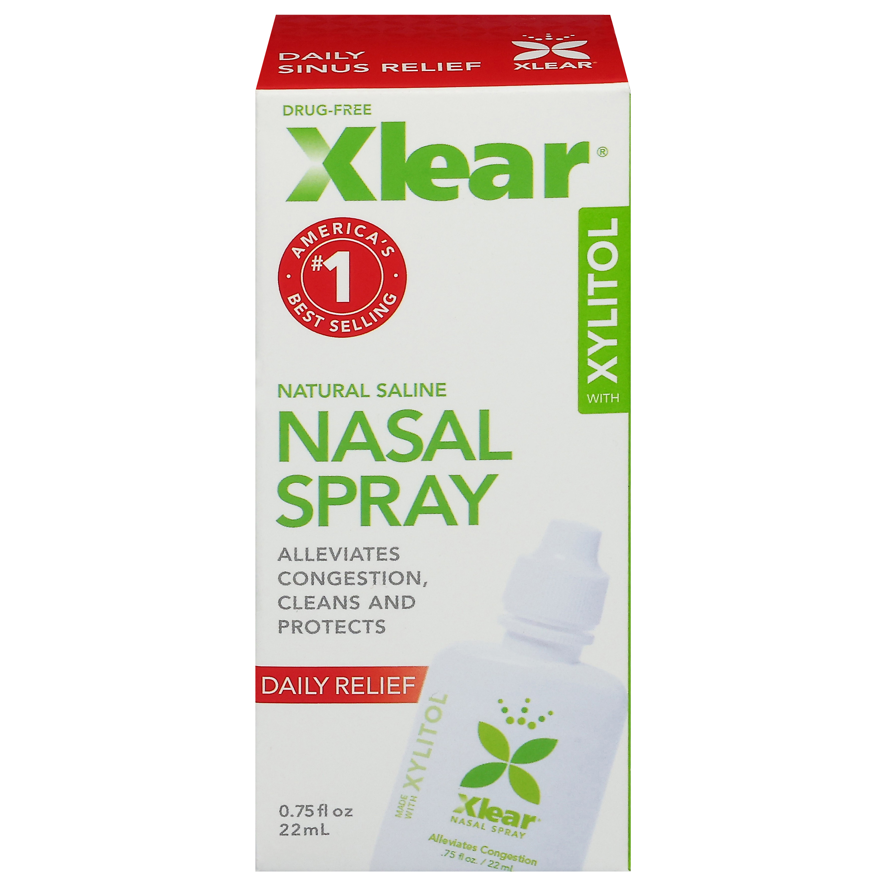 Xlear Drug-Free Daily Relief Nasal Spray