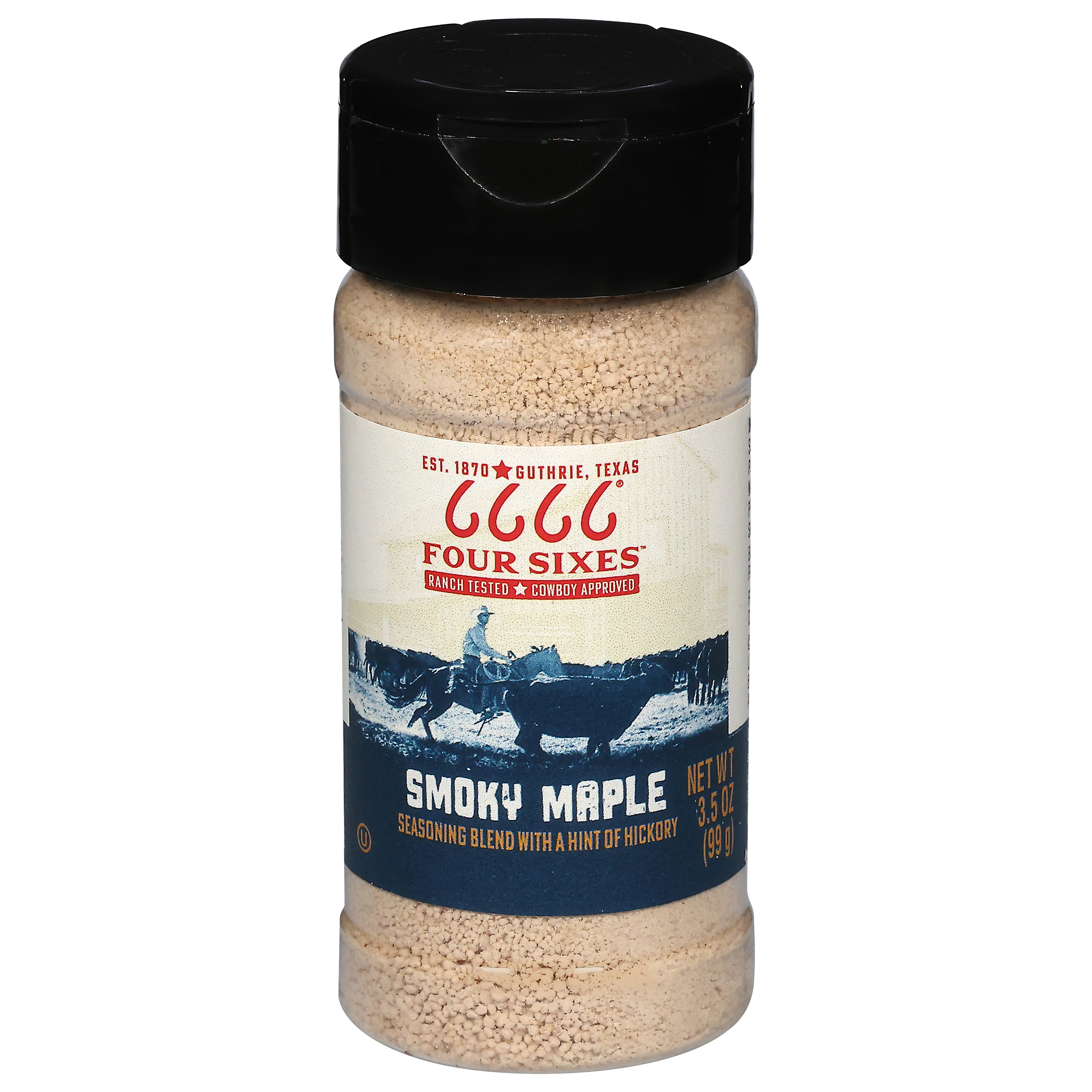 Four Sixes Smoky Maple Seasoning Blend with a Hint of Hickory,