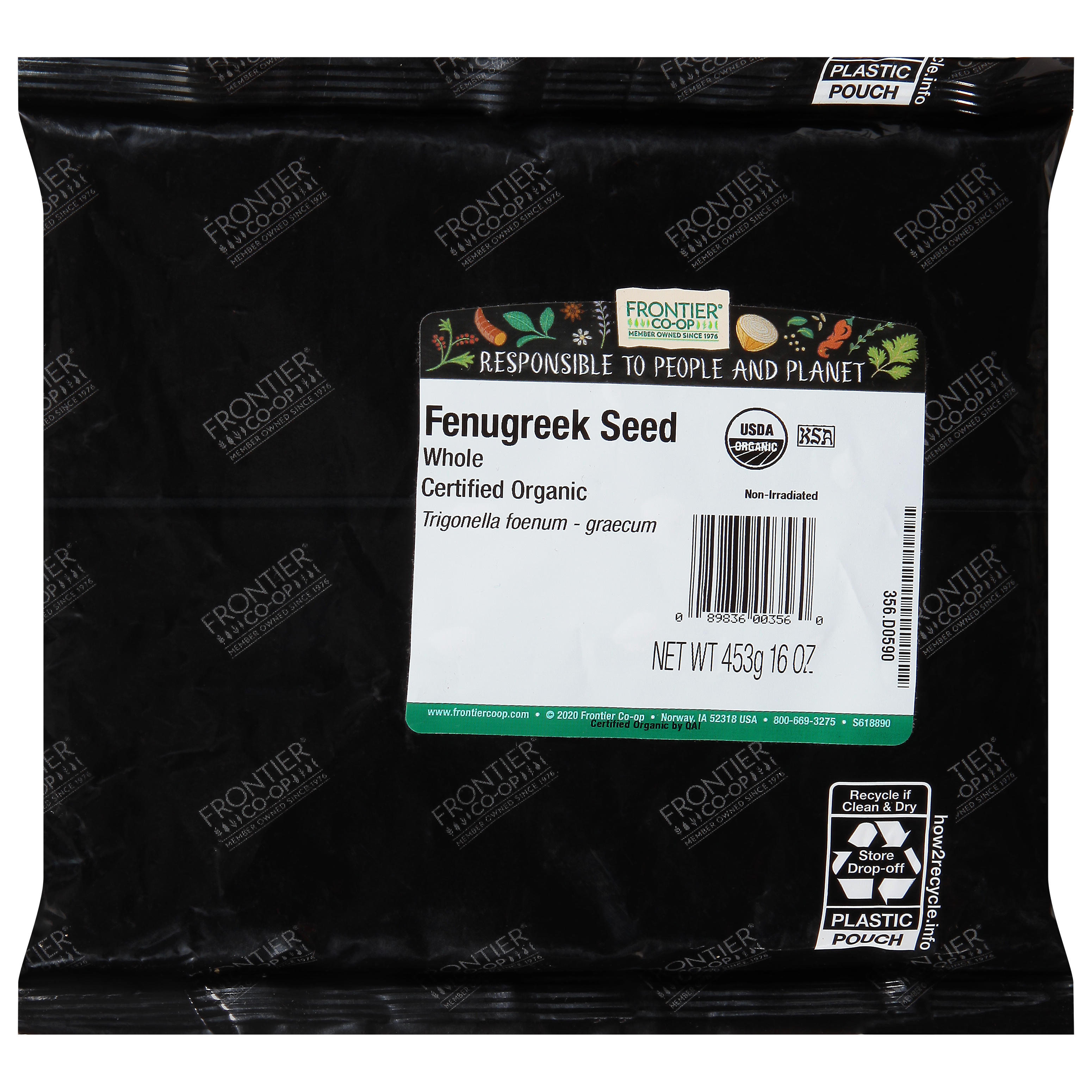 Frontier Co-op Whole Fenugreek Seed