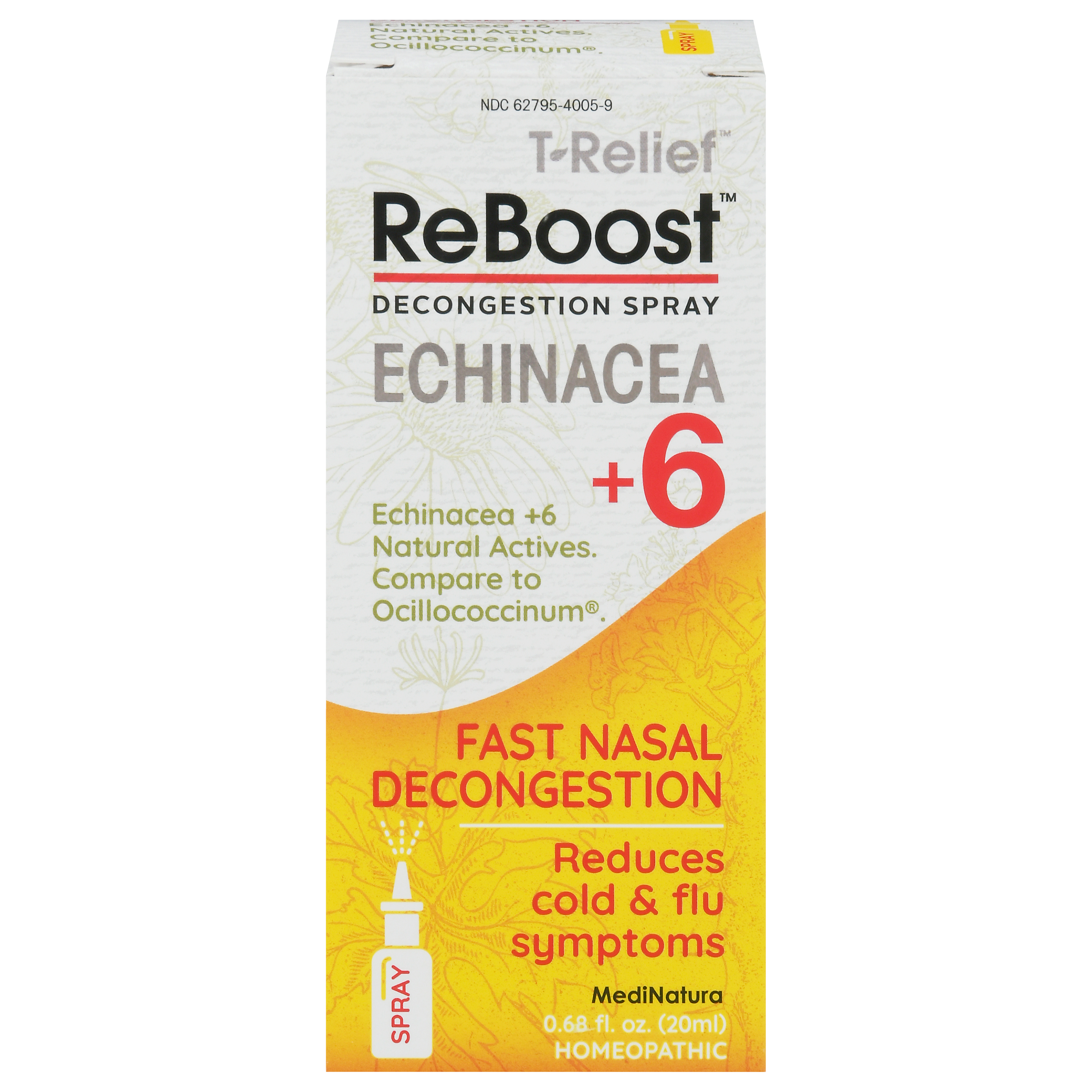 Reboost T-Relief Echinacea +6 Decongestion Spray