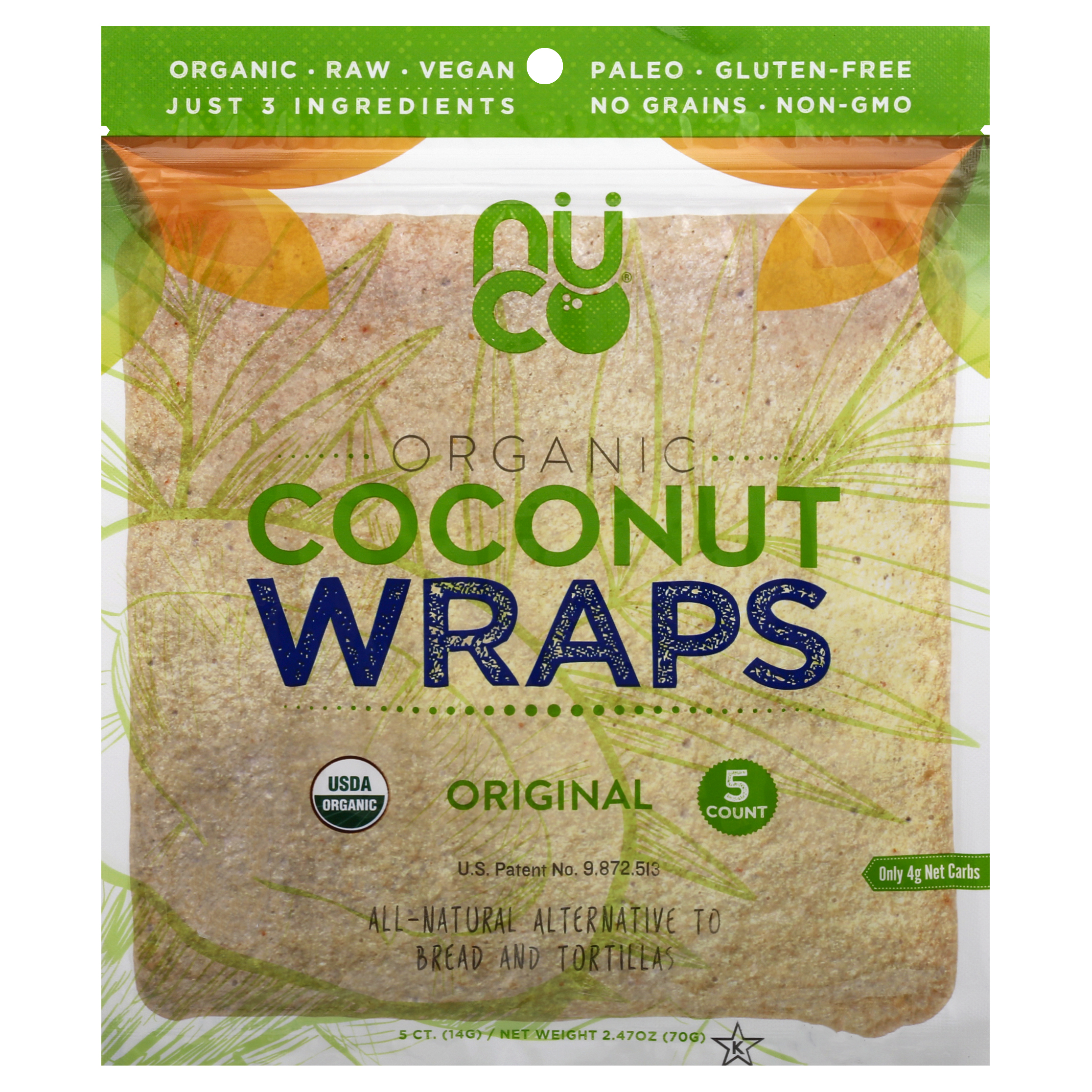 NUCO Organic Original Coconut Wraps