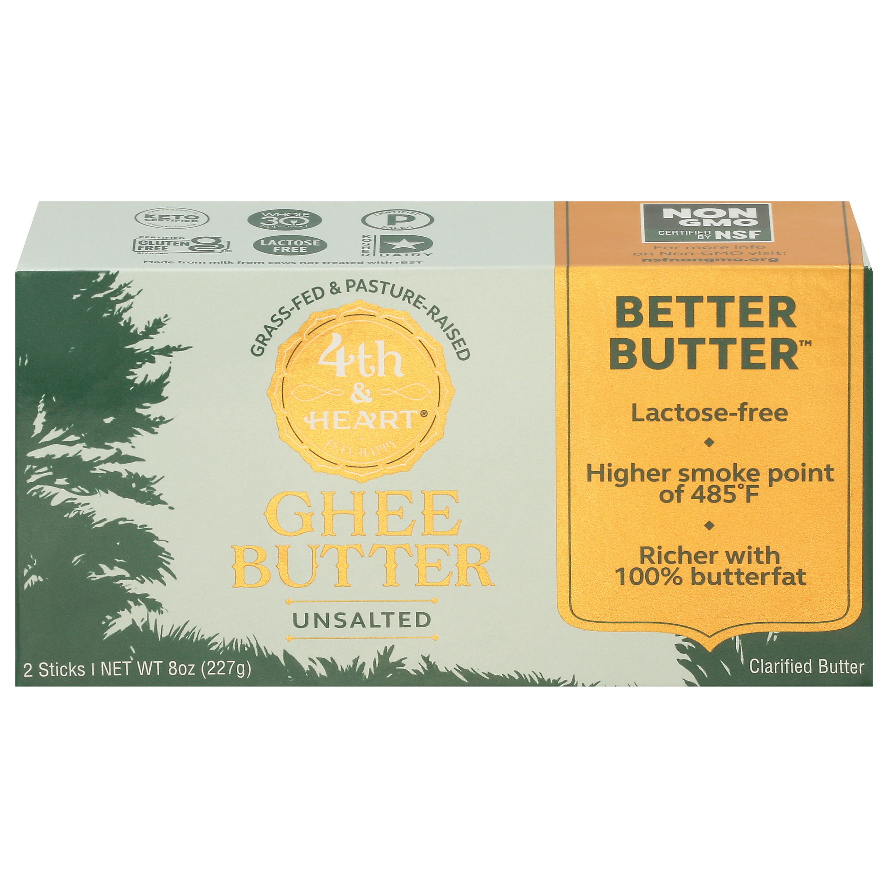 4th & Heart Lactose Free Unsalted Ghee Butter