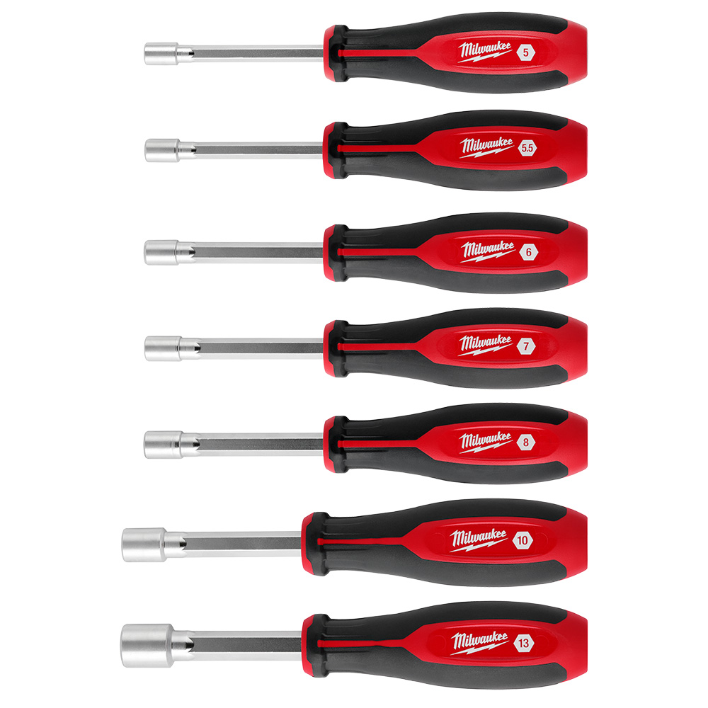 7pc Metric HollowCore Magnetic Nut Driver Set