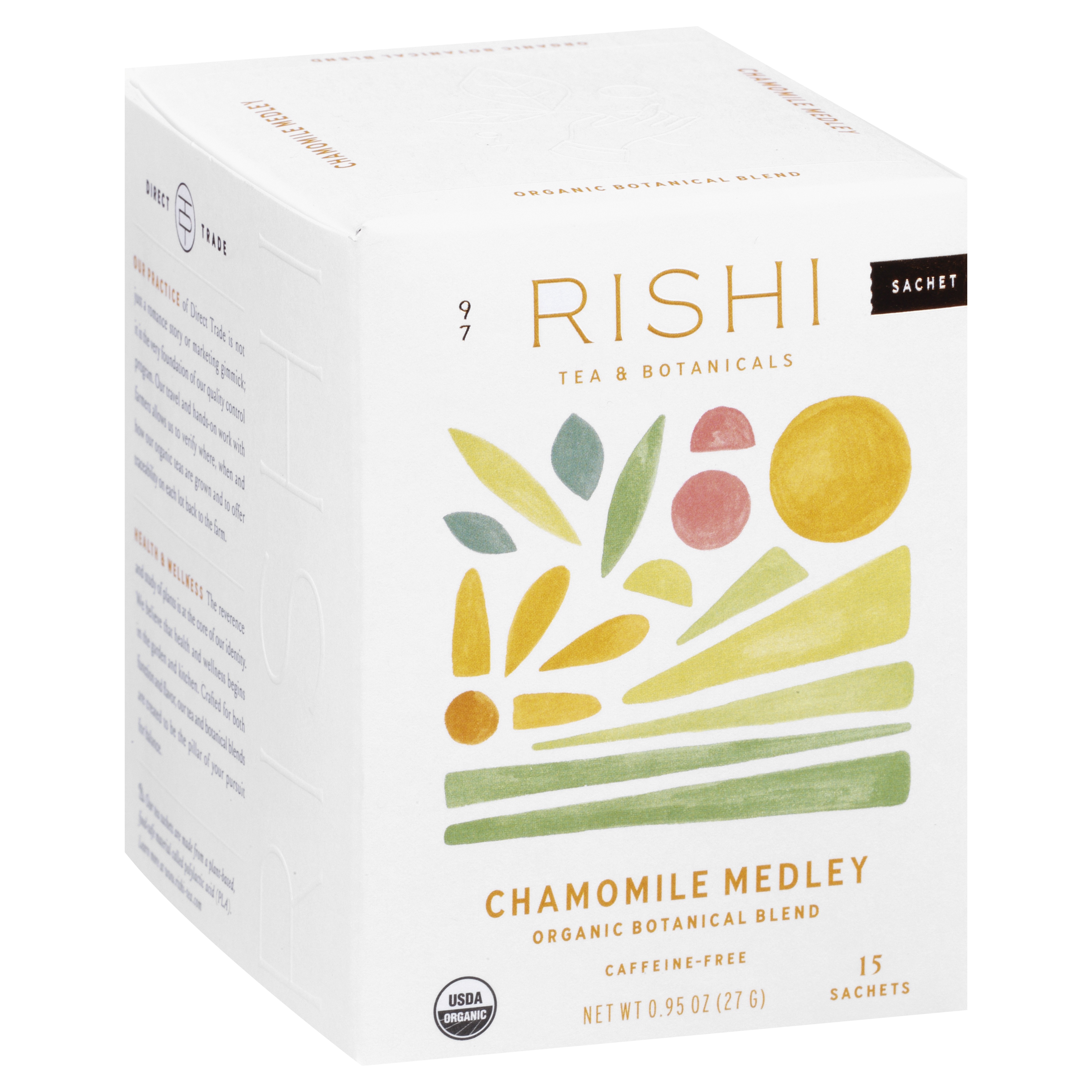 Rishi Caffeine-Free Organic Sachets Chamomile Medley Tea