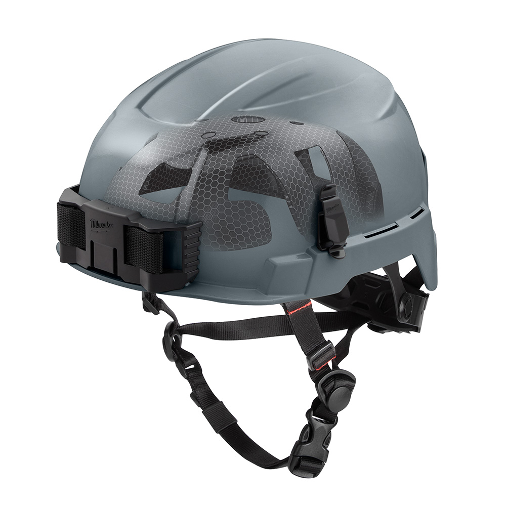 BOLT Gray Safety Helmet with IMPACT ARMOR Liner (USA) - Type 2, Class E
