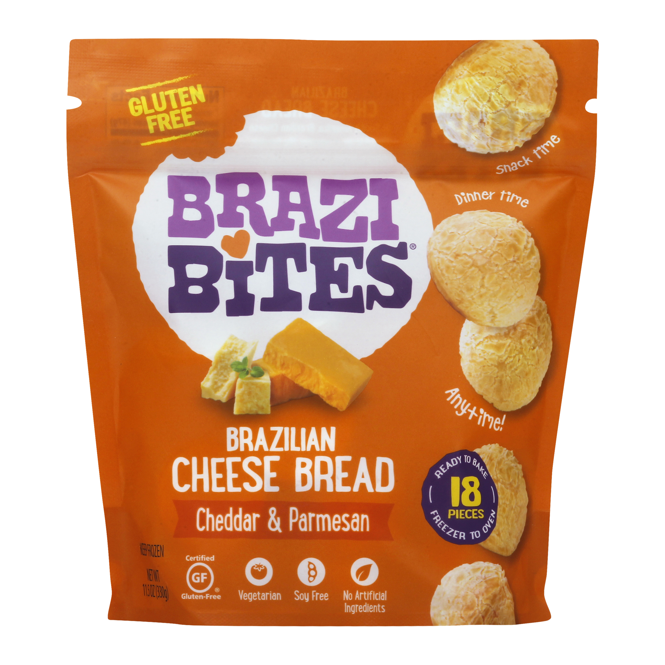 Brazi Bites Cheddar & Parmesan Brazilian Cheese Bread