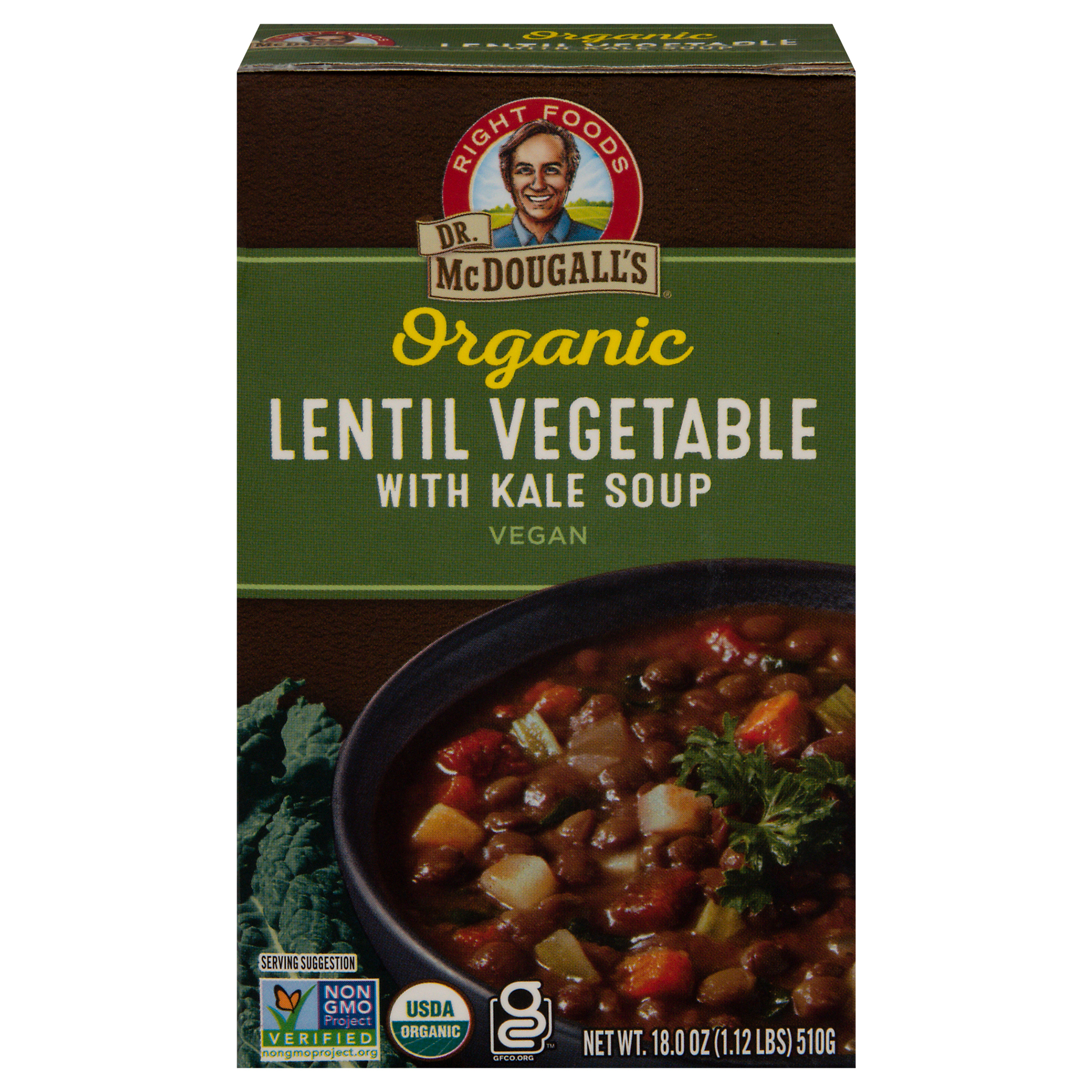 Dr. McDougall's Organic Lentil Vegetable with Kale Soup