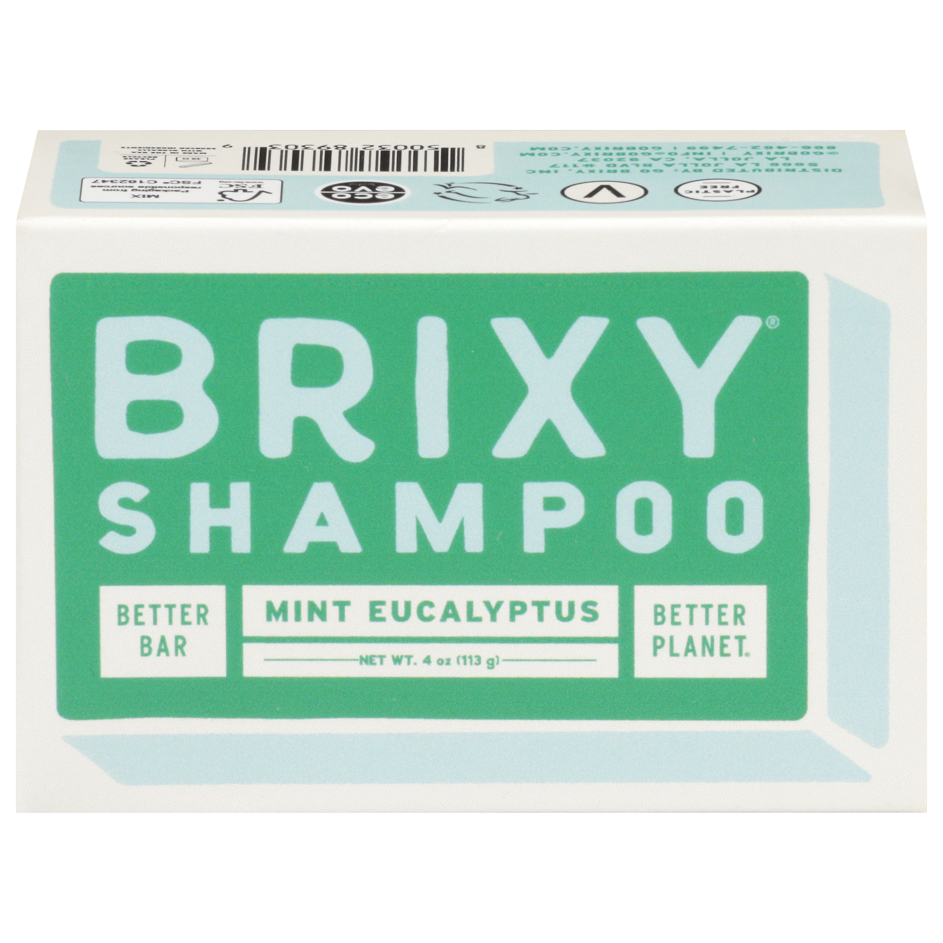 Brixy Mint Eucalyptus Shampoo Bar