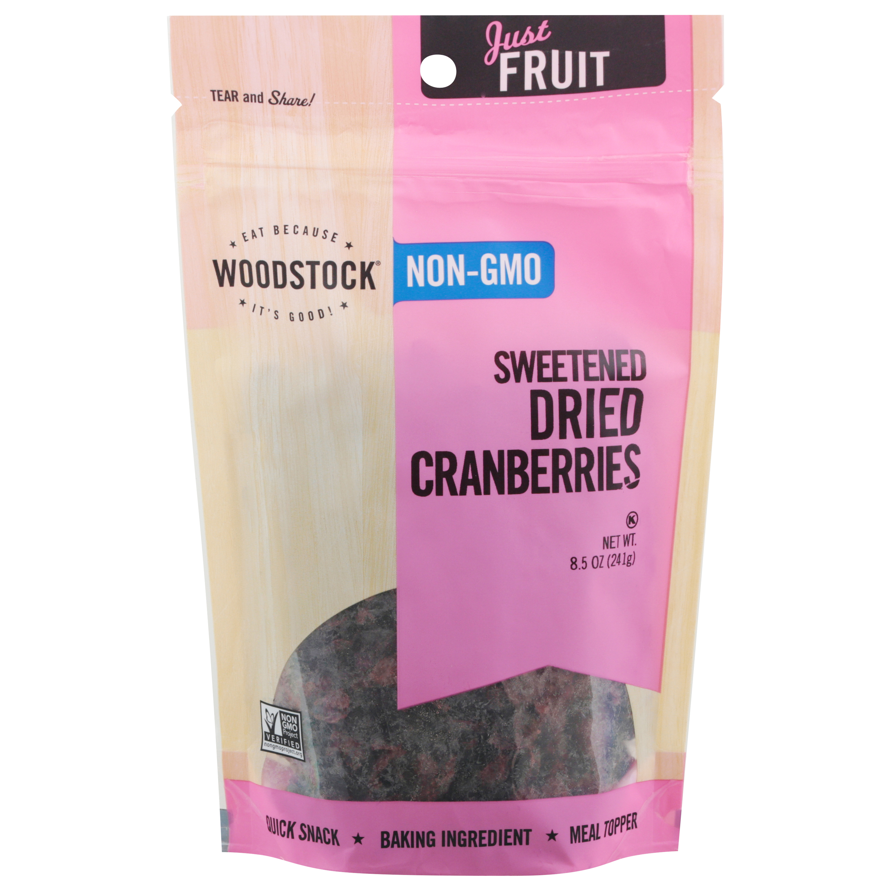 Woodstock Sweetened Dried Cranberries