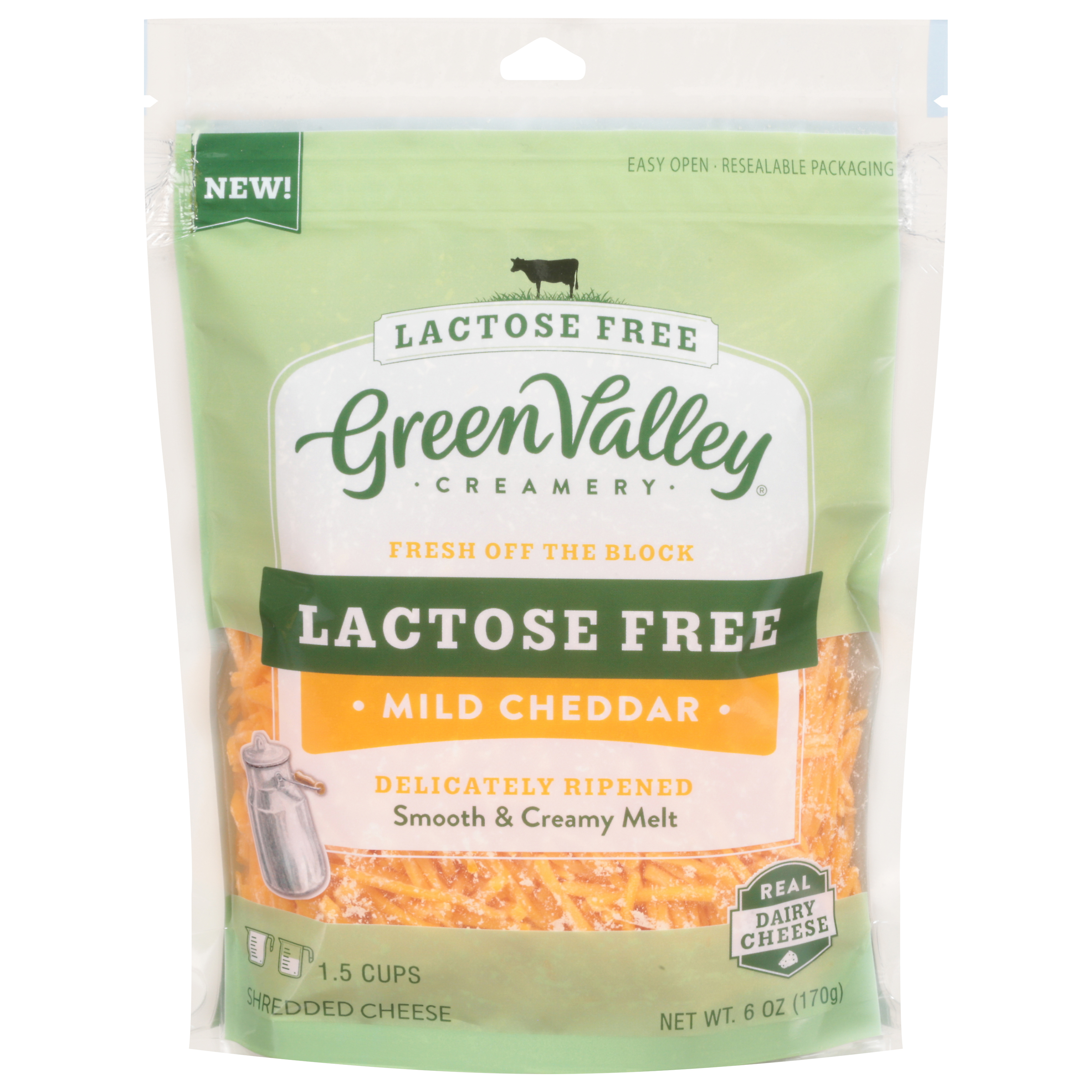 Green Valley Creamery Lactose Free Mild Cheddar Shredded Cheese