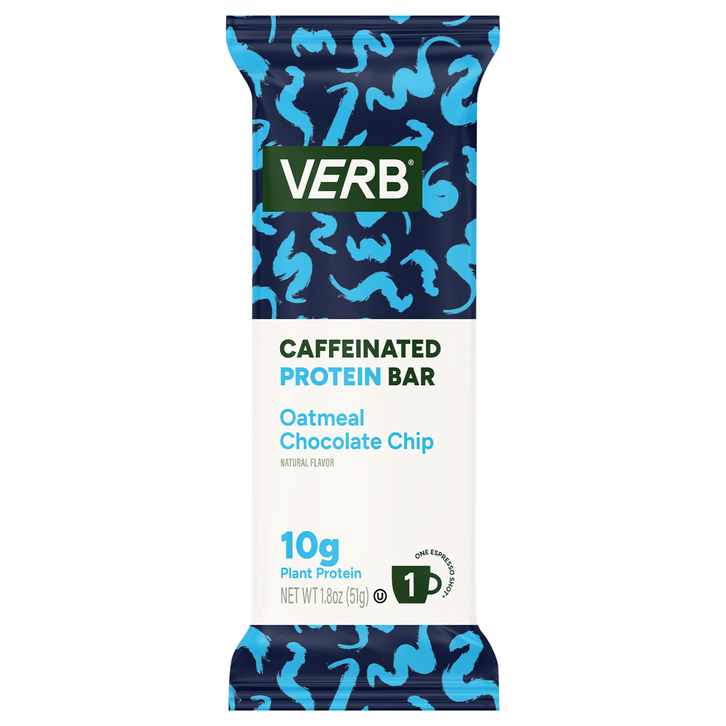 Verb Caffeinated Oatmeal Chocolate Chip Protein Bar