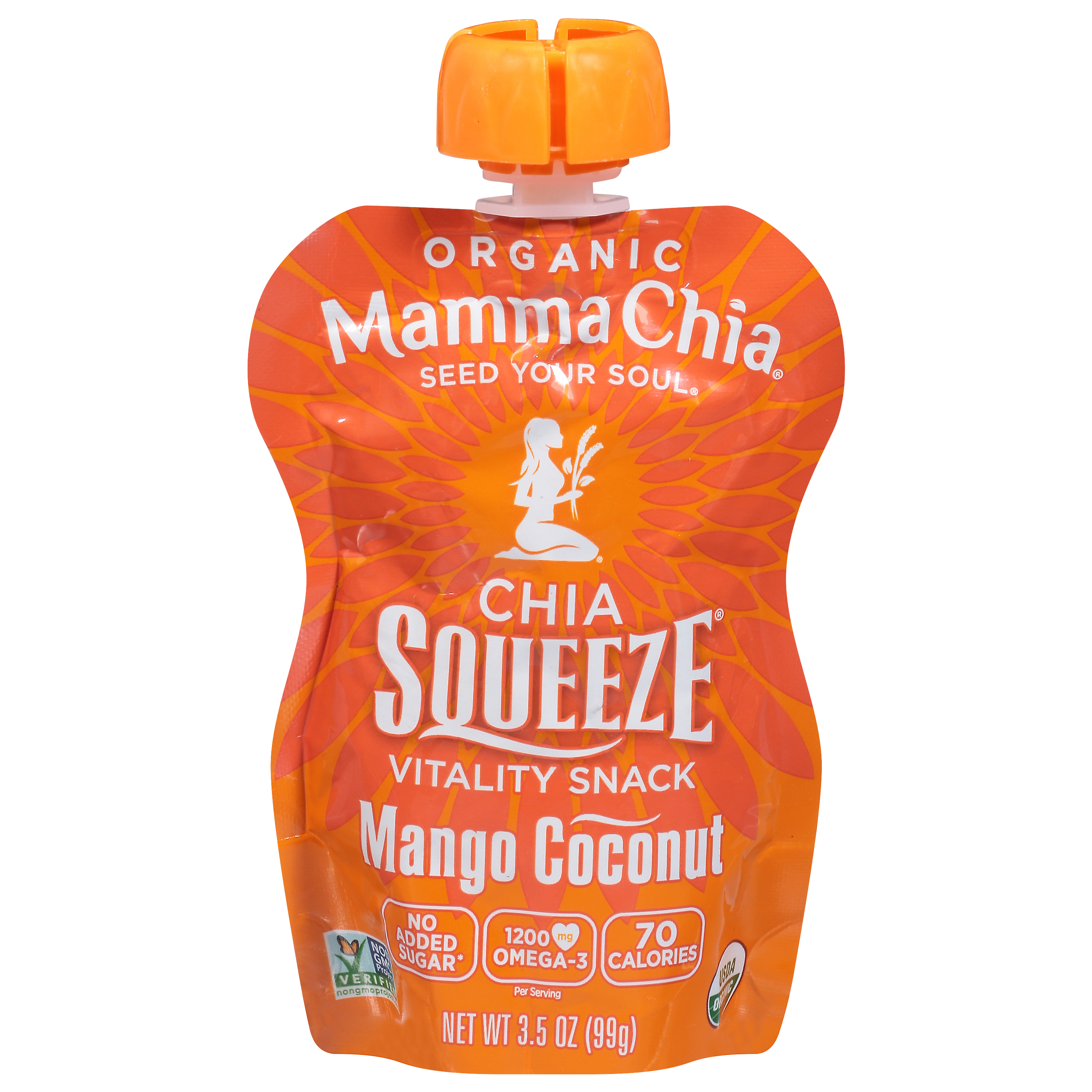 Mamma Chia Squeeze Organic Mango Coconut Vitality Snack