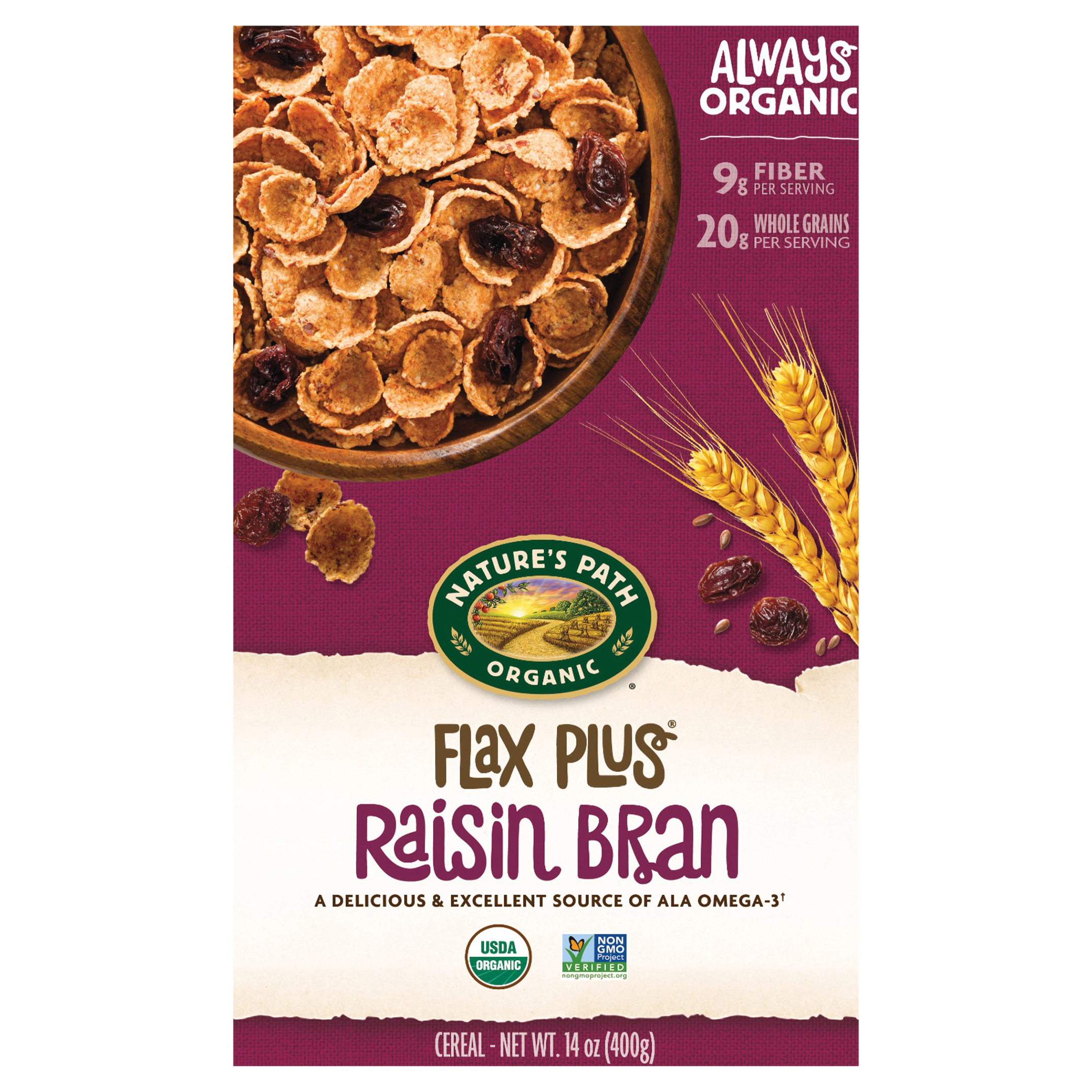 Nature`s Path Flax Plus Raisin Bran