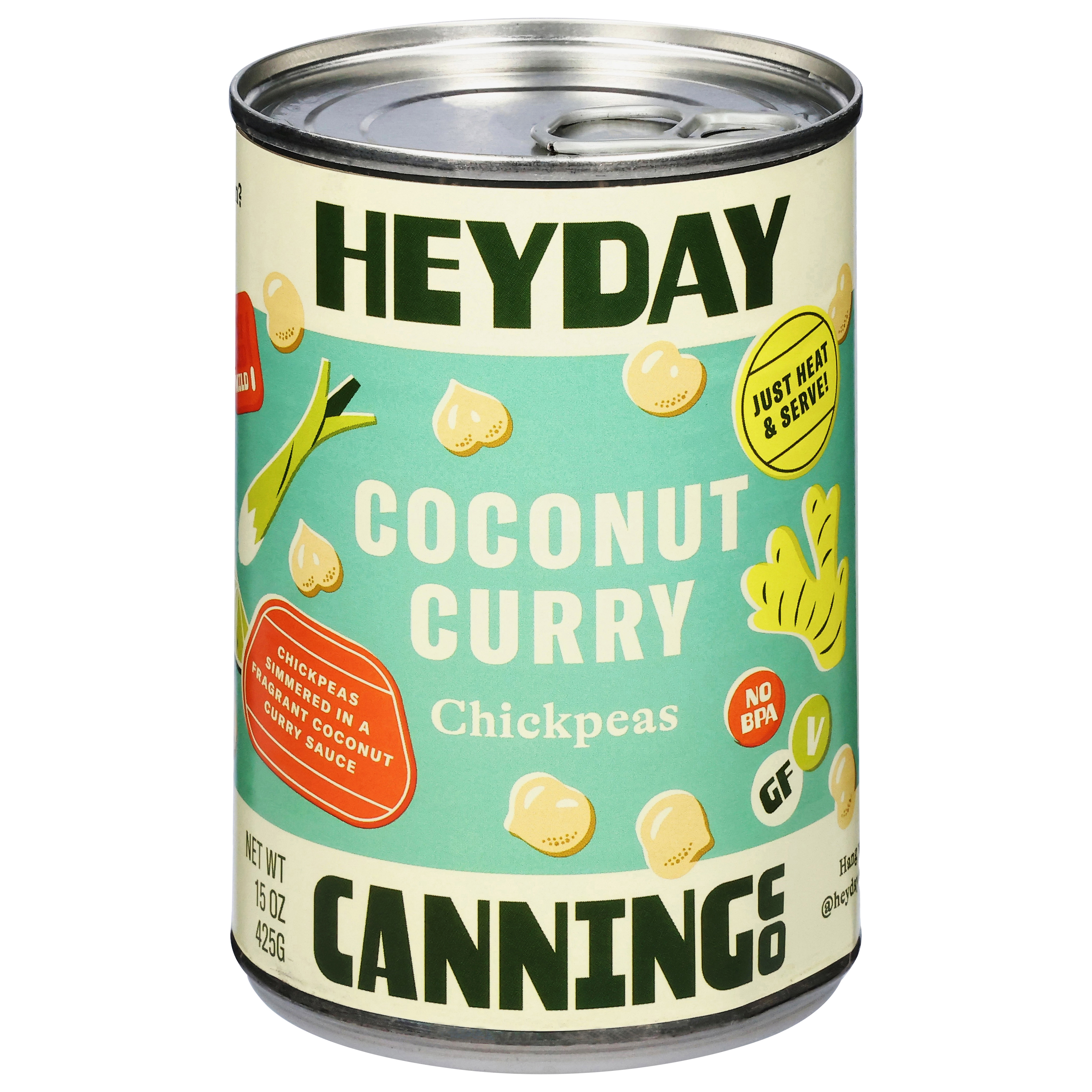 Heyday Canning Co Mild Coconut Curry Chickpeas