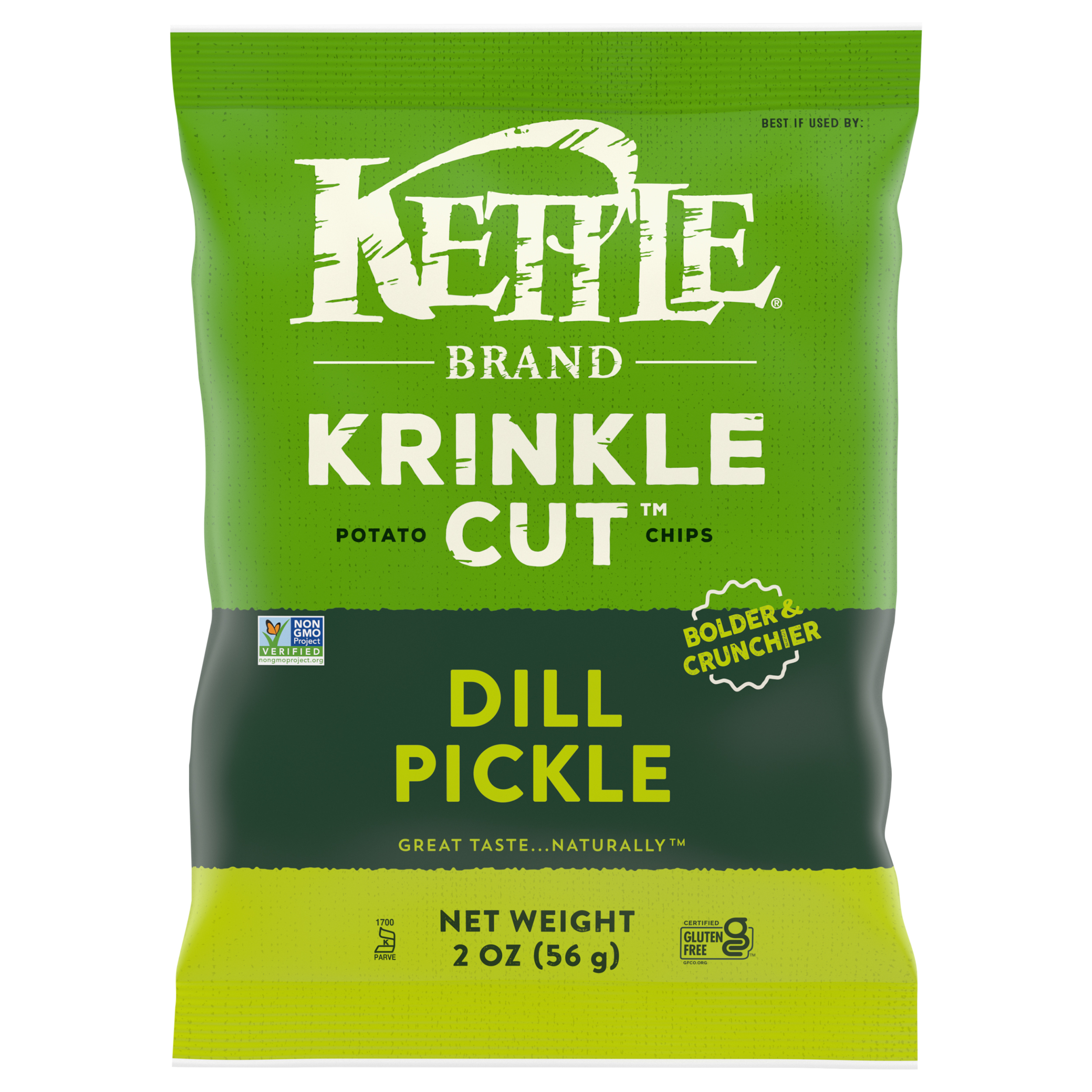 Kettle Brand Krinkle Cut Dill Pickle Potato Chips