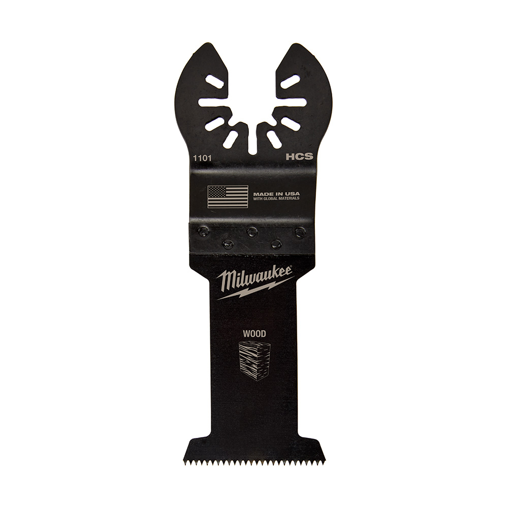 Product image for Milwaukee 49-25-1103Q Milwaukee OPEN-LOK 1-3/8IN HCS WOOD BLADES 3PK + 1 FREE BI-METAL BLADE 24