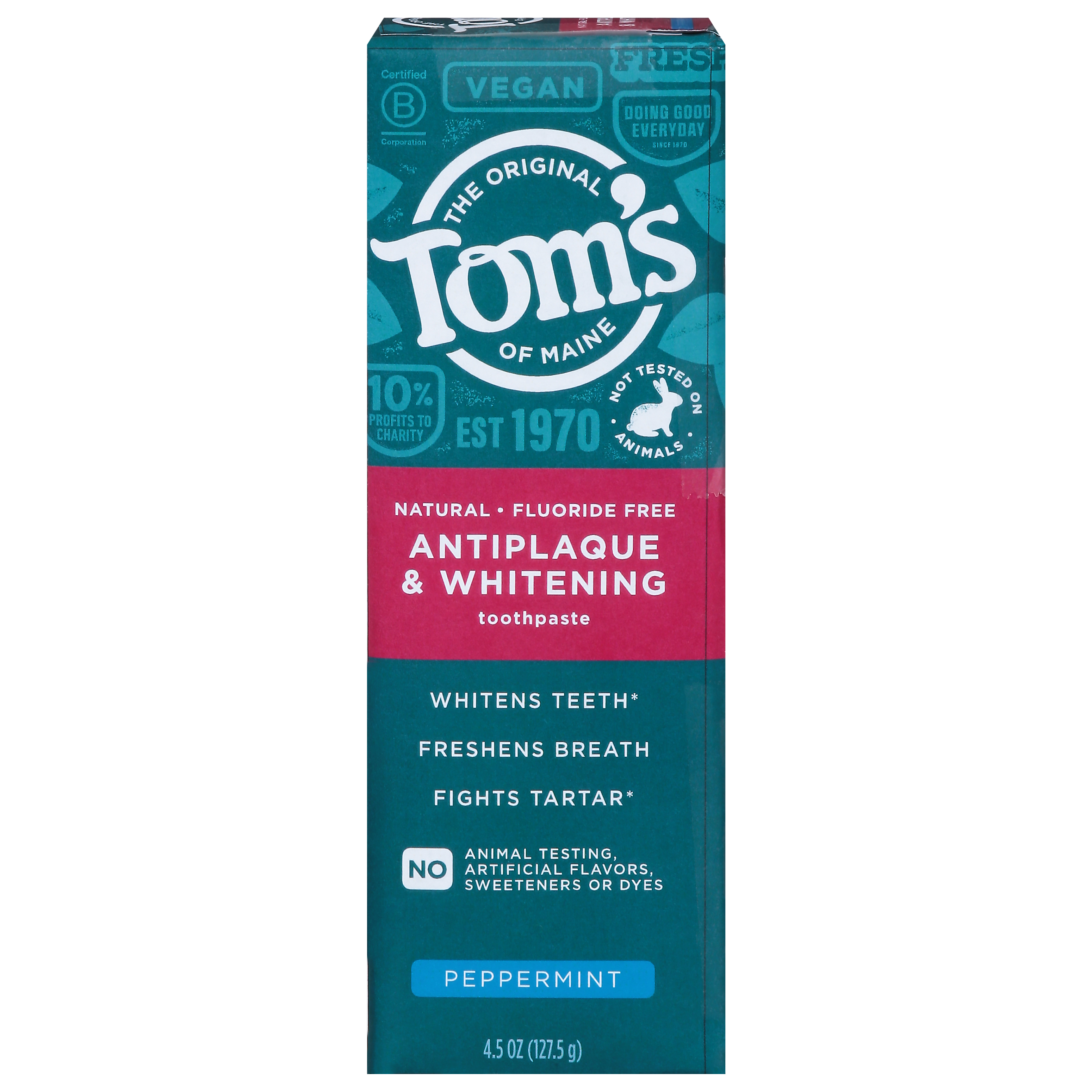 Tom's of Maine Antiplaque & Whitening Peppermint Toothpaste