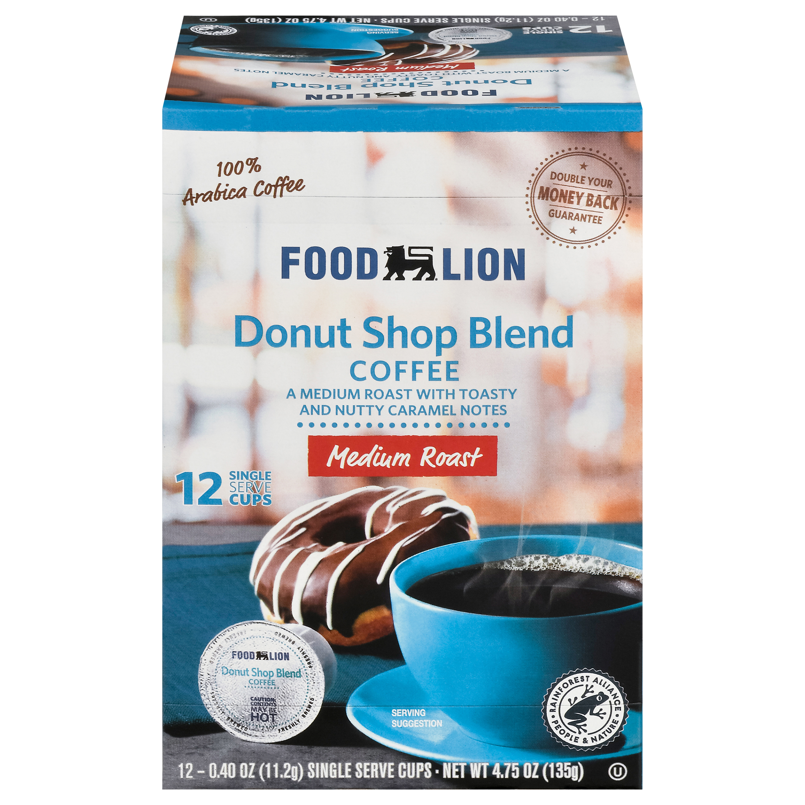 Lion Coffee, Medium Roast, Original Roast, Cups - 12 pack, 0.38 oz cups
