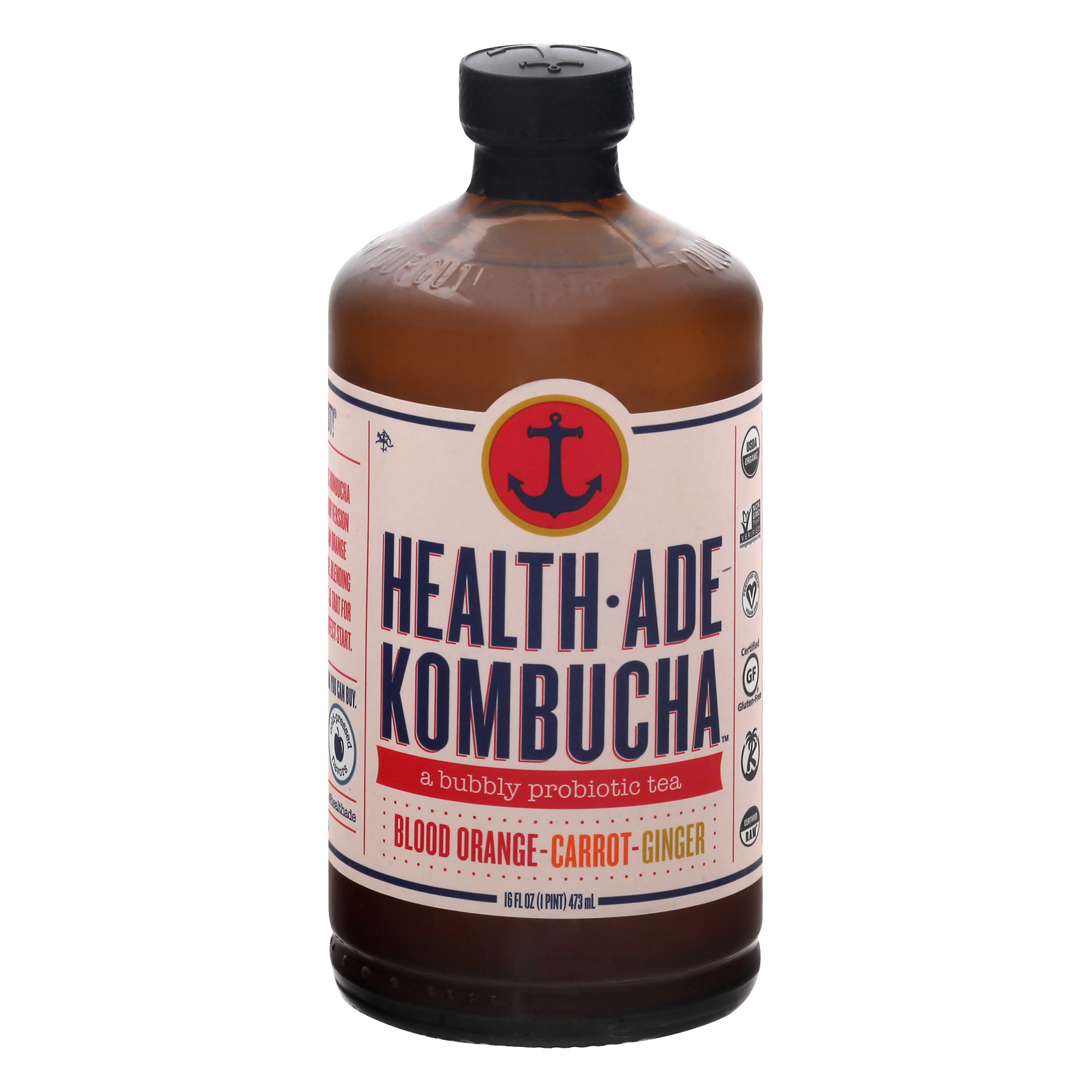 Health Ade Blood Orange-Carrot-Ginger Kombucha