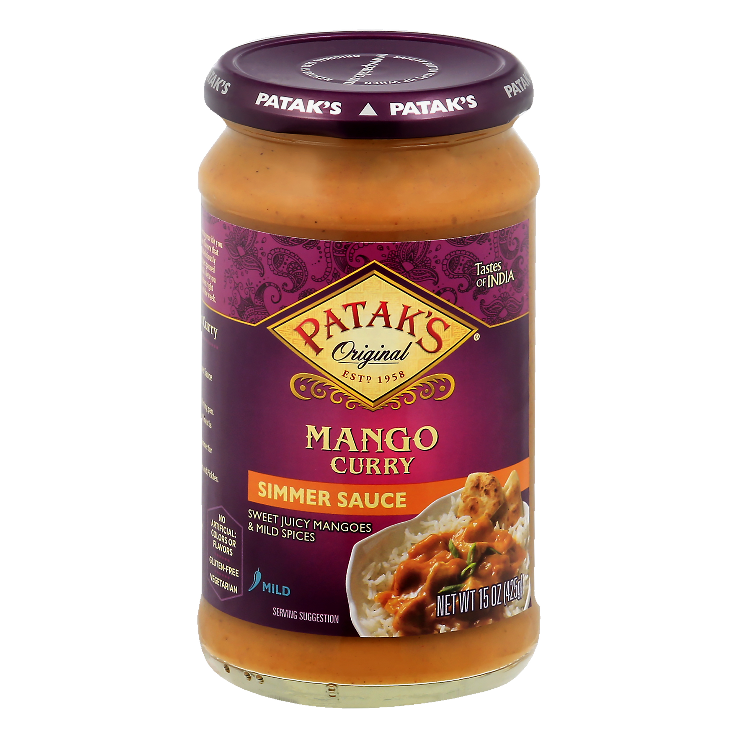Pataks Mild Mango Curry Simmer Sauce