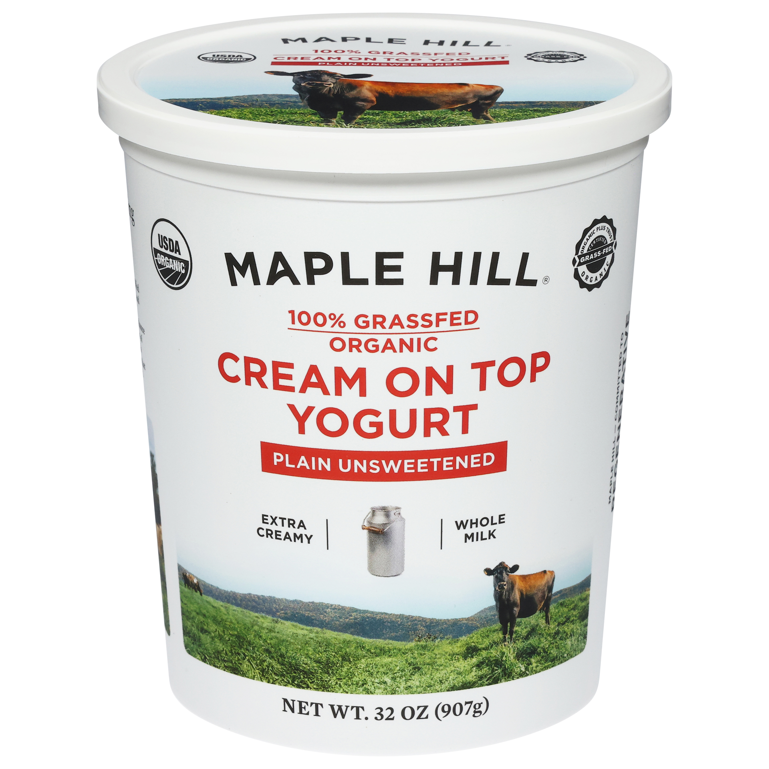 Maple Hill Organic Cream on Top Plain Unsweetened Yogurt
