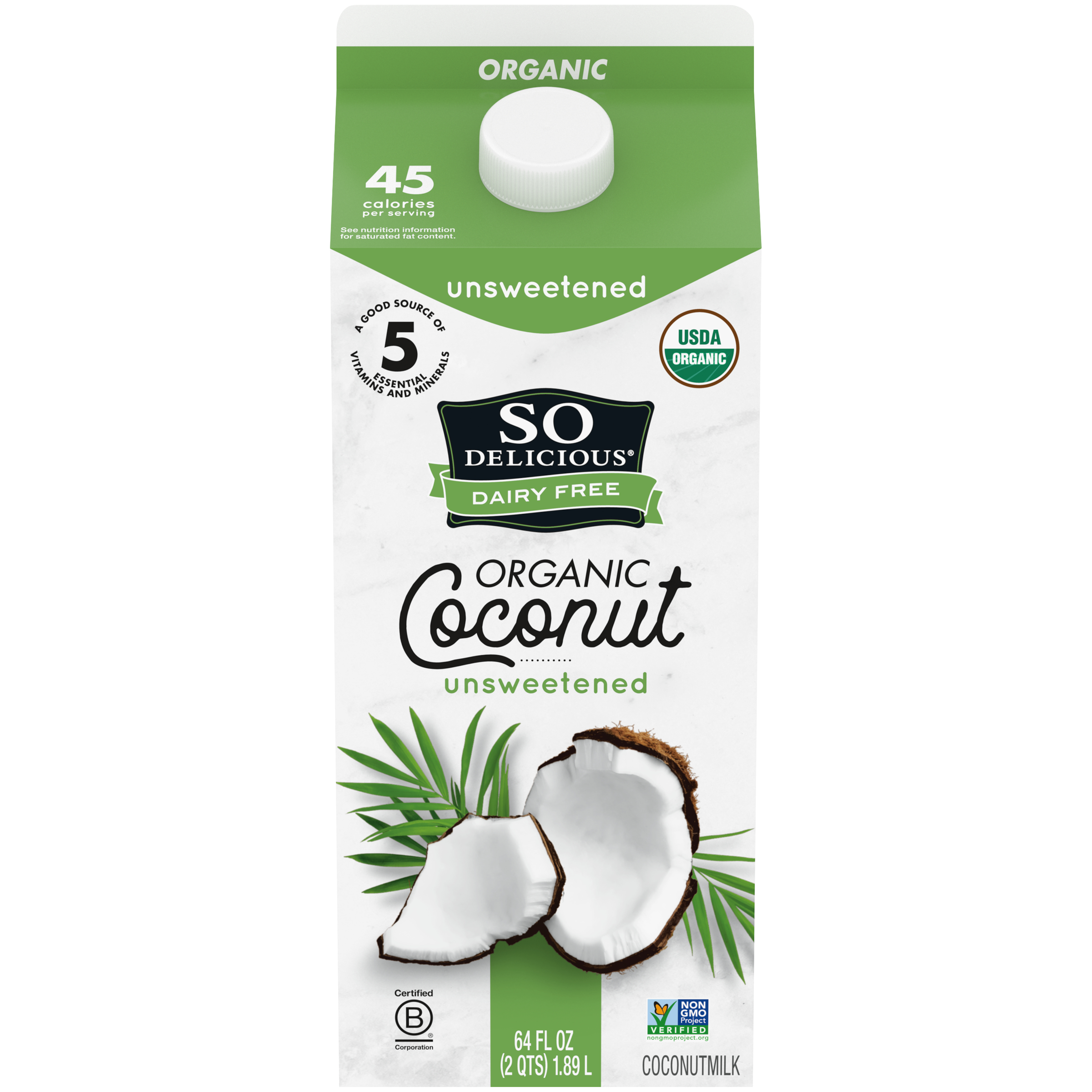 So Delicious® Dairy Free Organic Unsweetened Coconutmilk 64 fl. oz. Carton