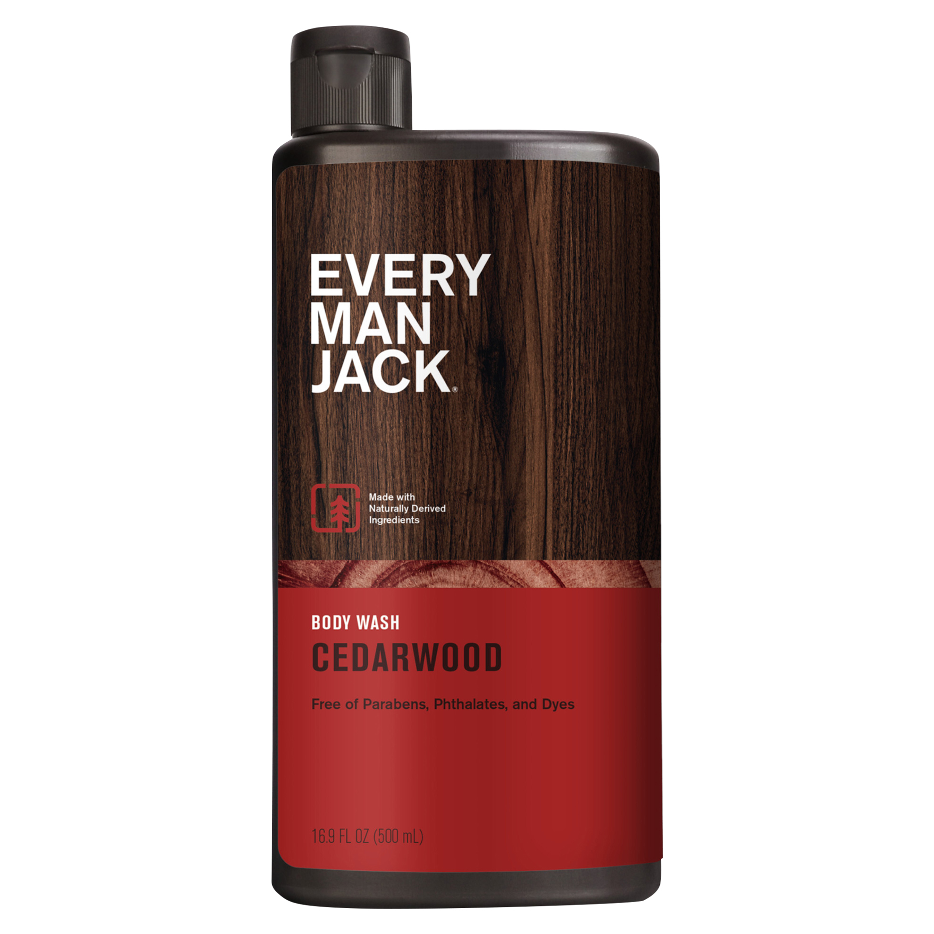 Every Man Jack Cedarwood Hydrating Body Wash for Men, Naturally Derived,