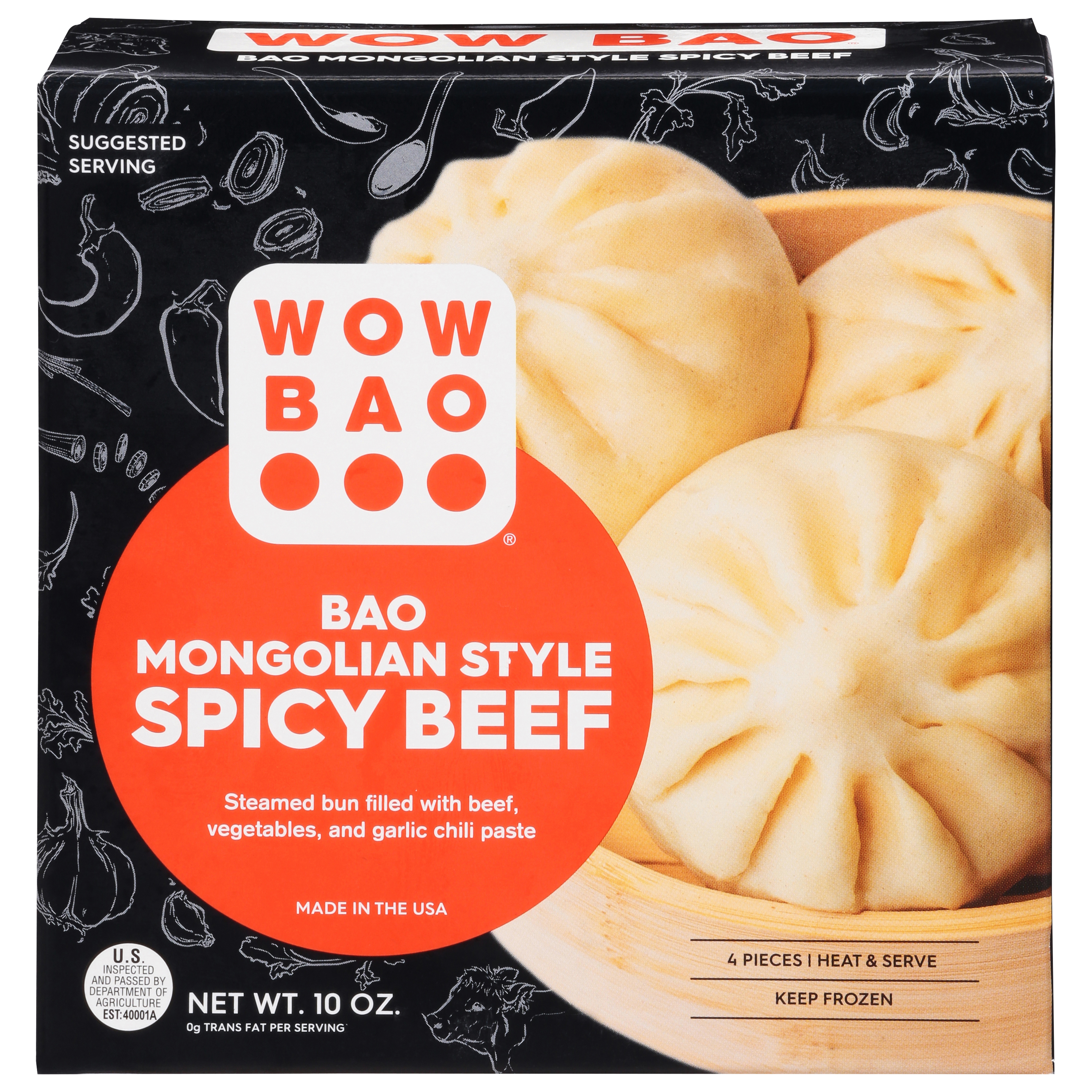 Wow Bao Mongolian Style Spicy Beef Bao