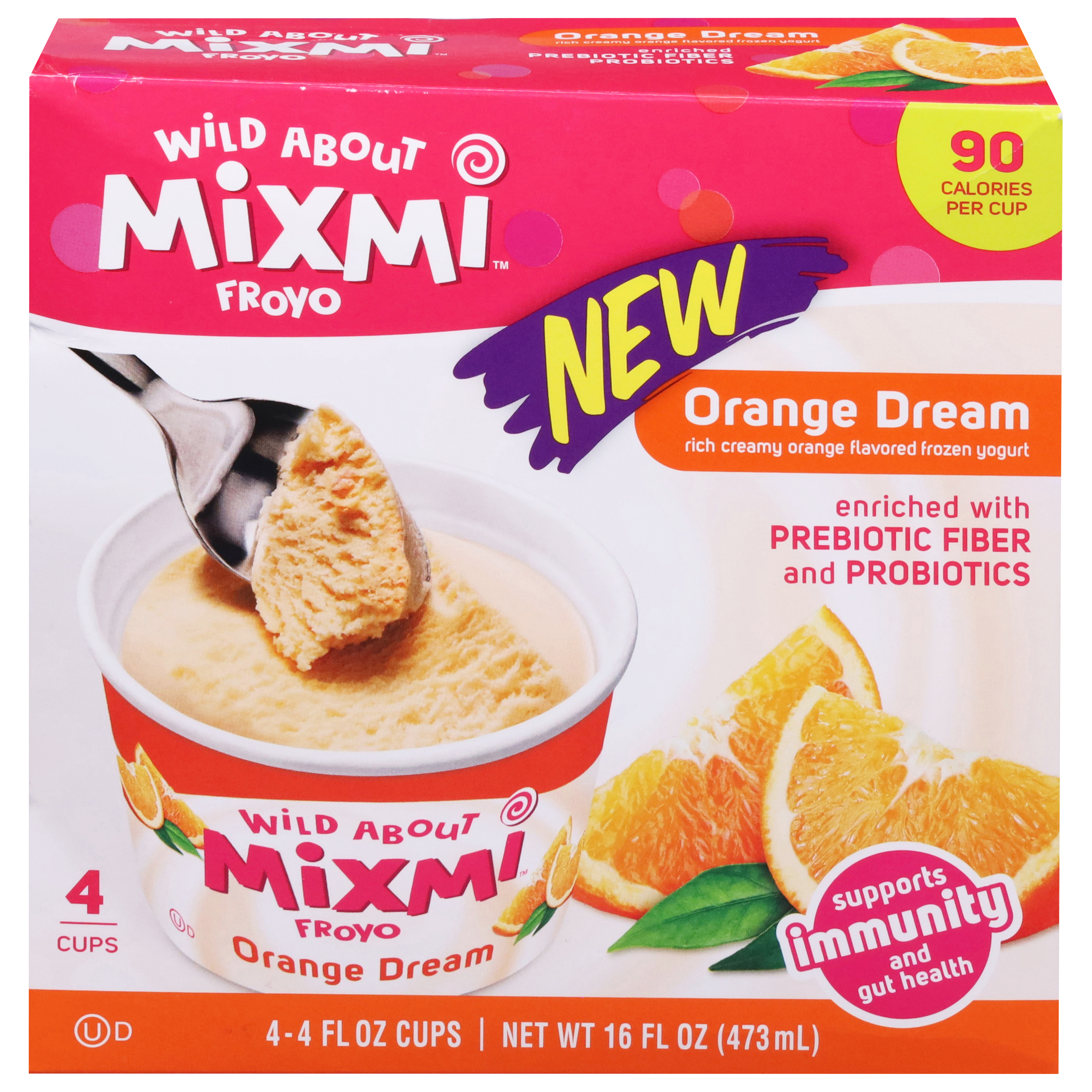 Mixmi Orange Dream Frozen Yogurt 4 - 4 fl oz Cups