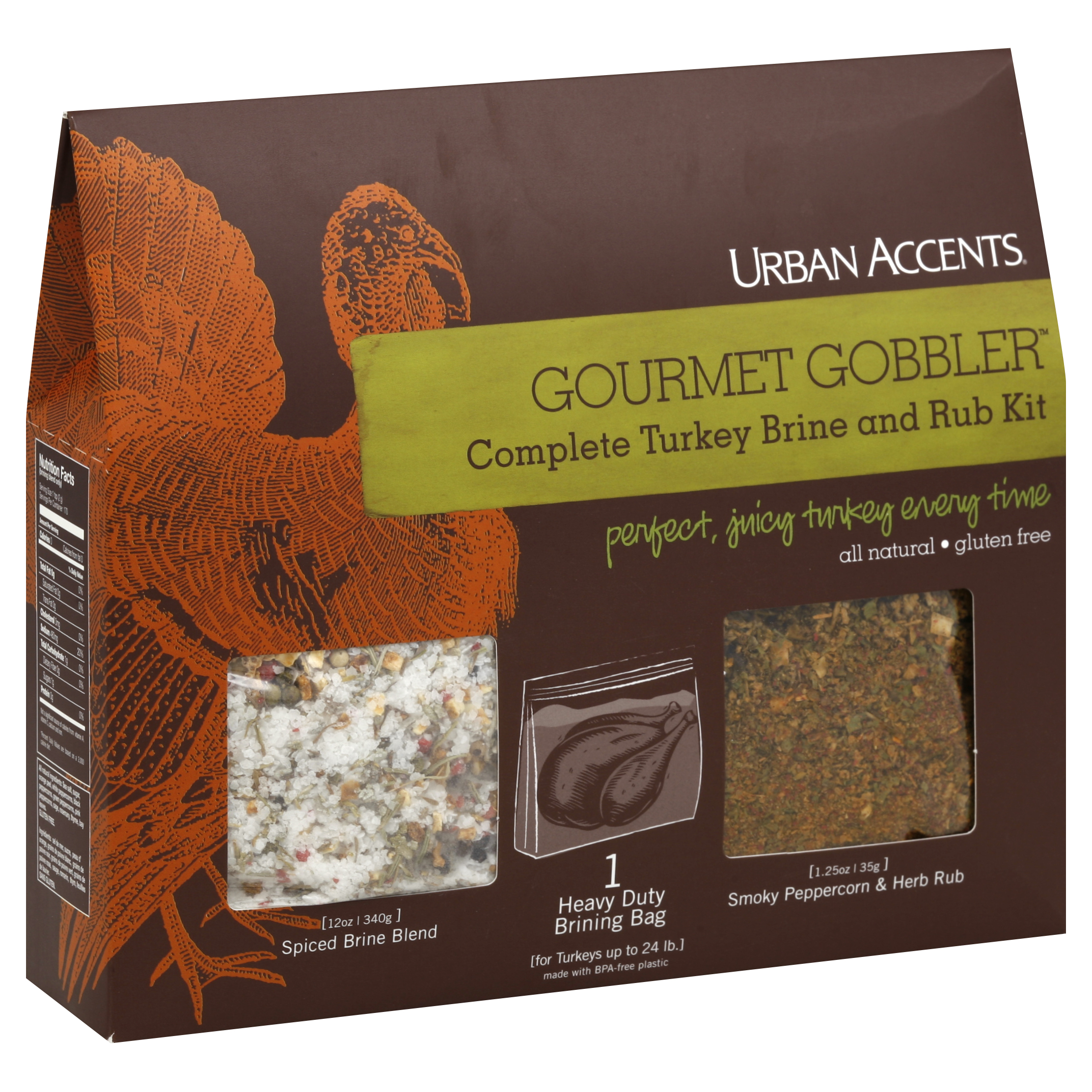 Urban Accents Turkey Brine and Rub Kit