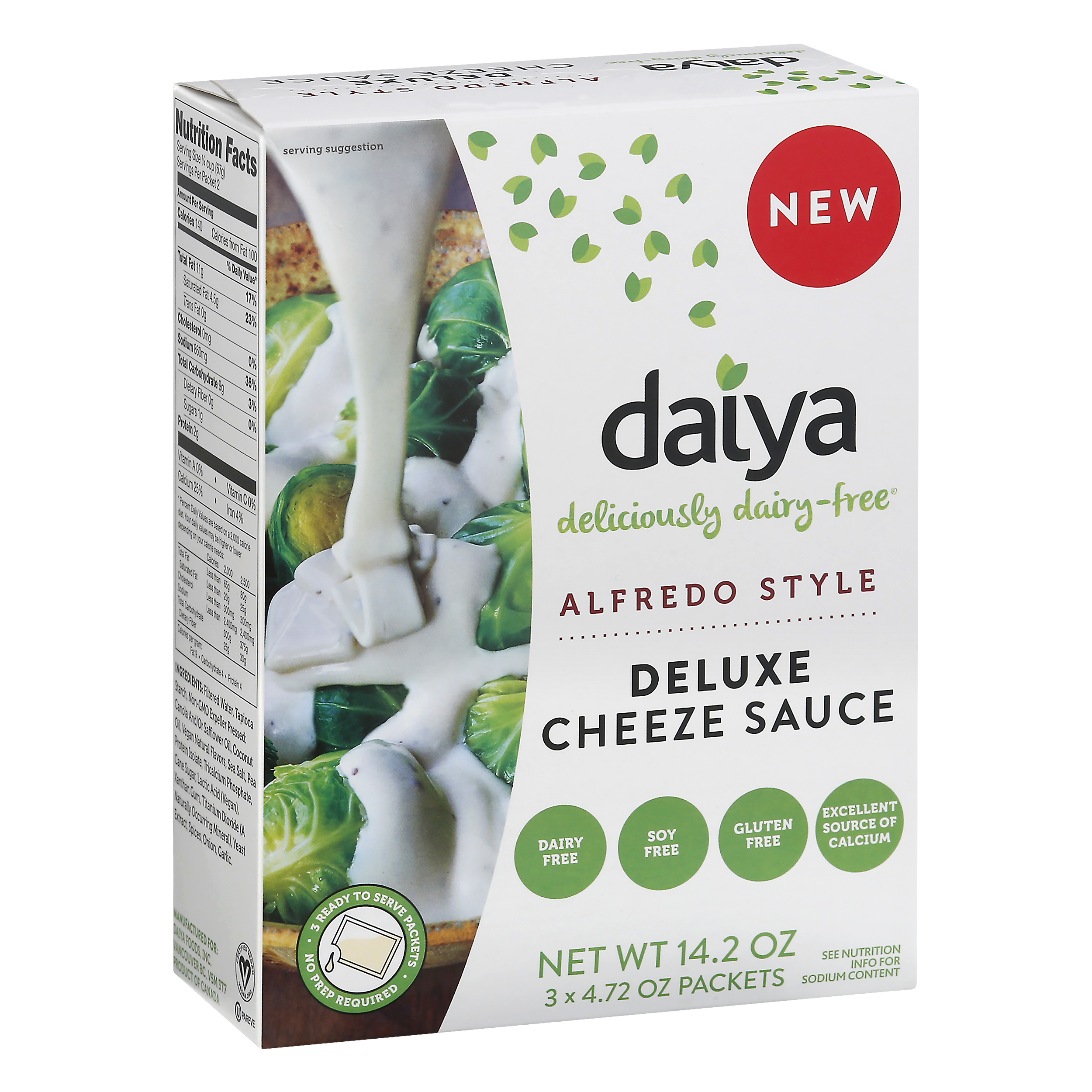Daiya Alfredo Style Deluxe Gluten Free Cheese Sauce