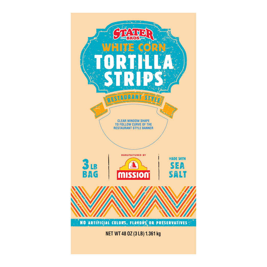 Stater Bros. Restaurant Style White Corn Tortilla Strips 48 oz