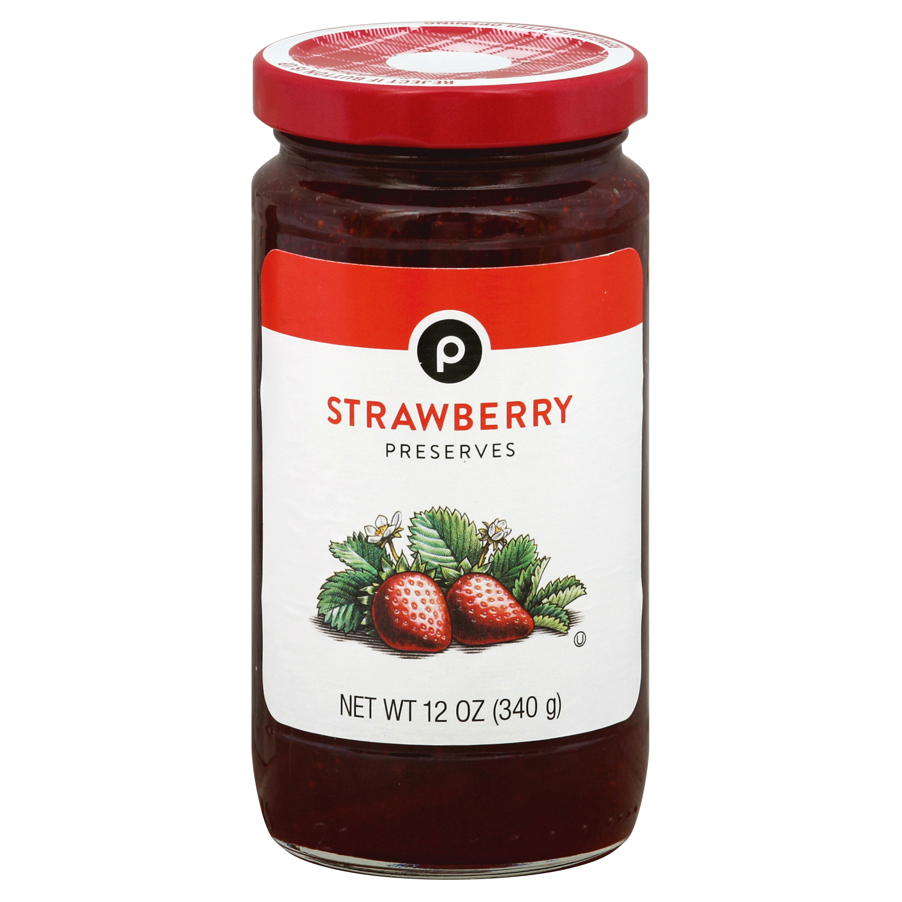 Publix Strawberry Preserves 12.0 oz JAR