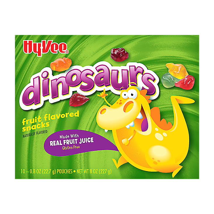 HyVee Dinosaurs Fruit Snacks 10 ea